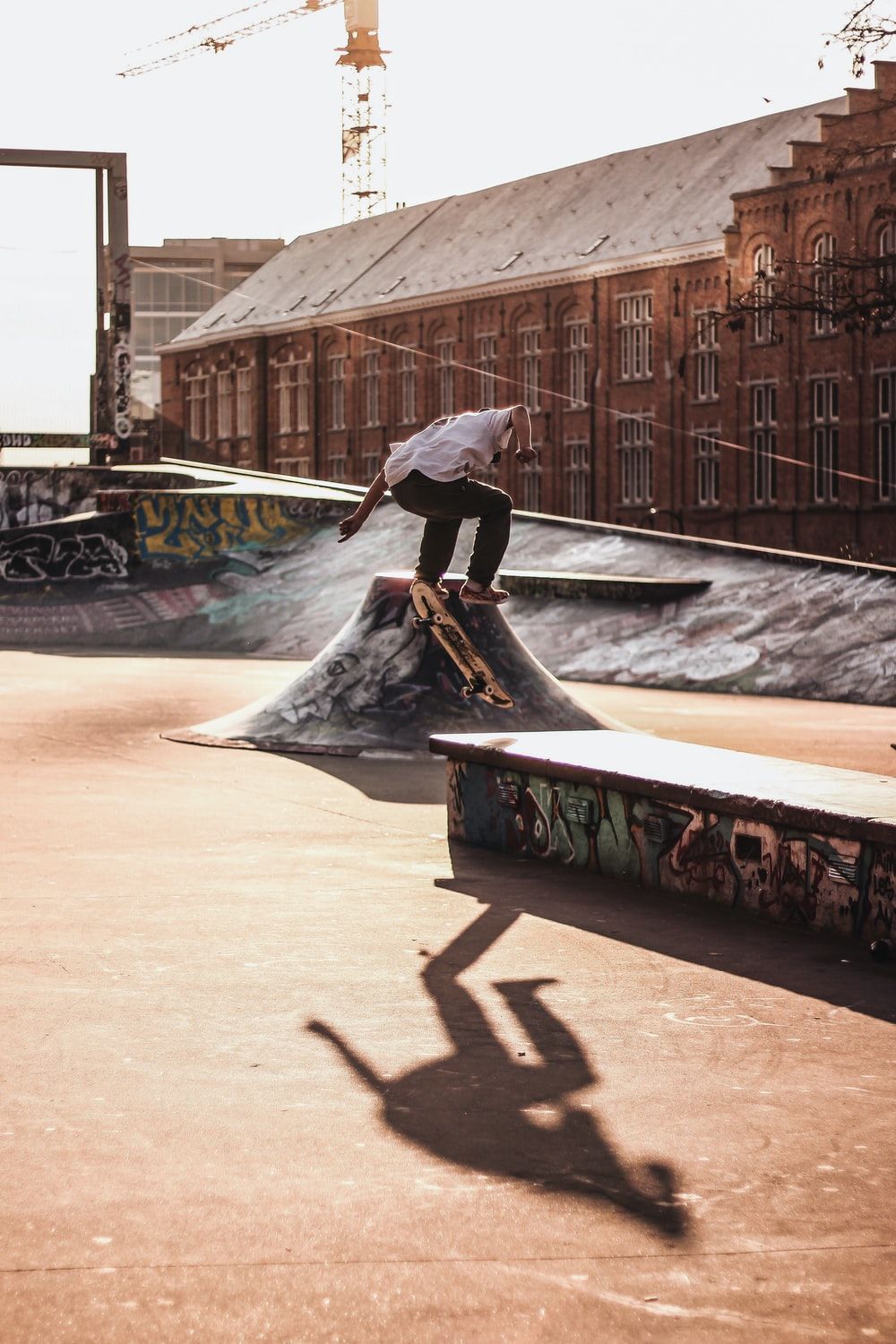 man riding skateboard near door photo