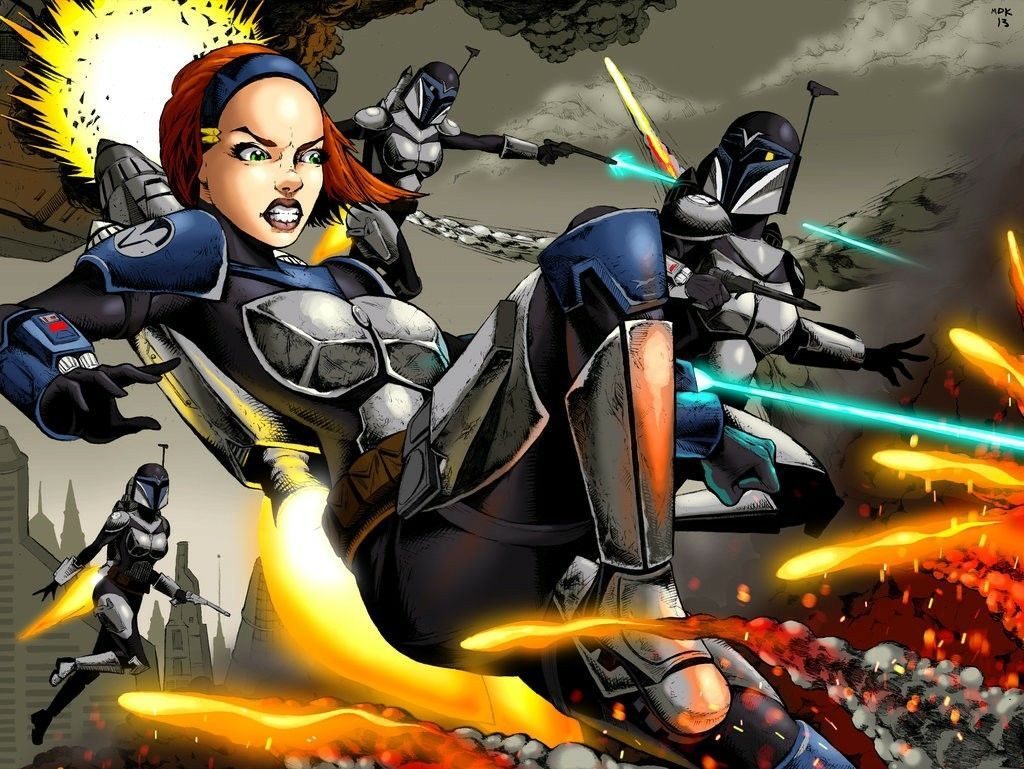 SempernowBo Katan Kryze (Clone Wars) Bo Katan By Mikekimart Image. Star Wars Fan Art, Star Wars Wall Art, Star Wars Art