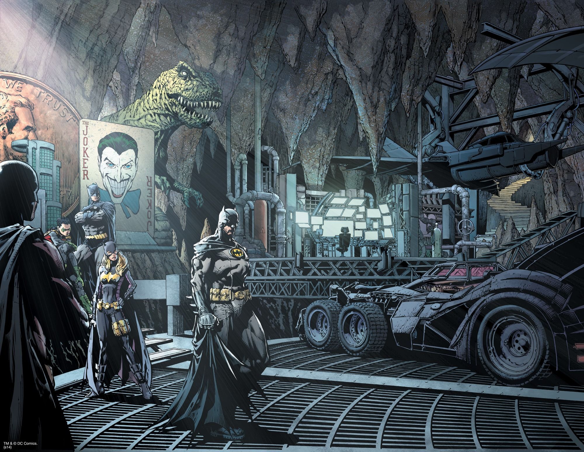 bat cave, Batman batcave, Batman comic wallpaper