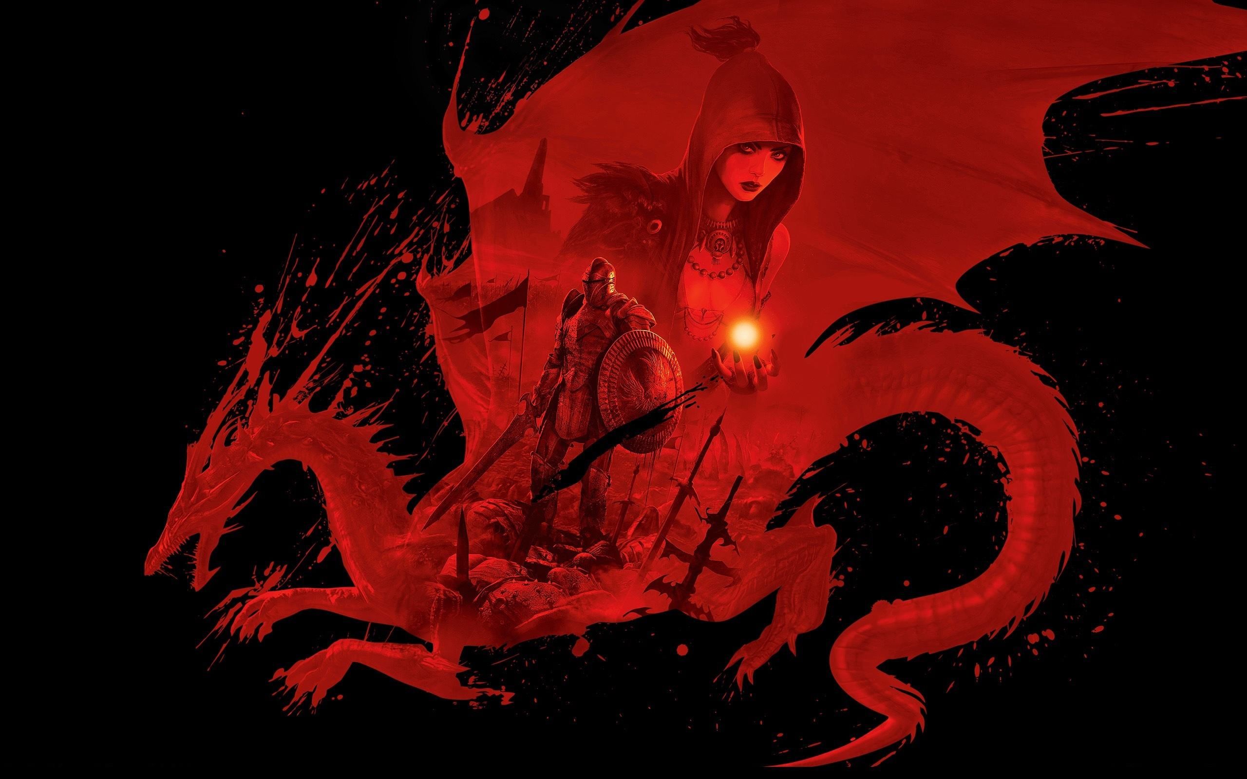 Download Wallpaper Dragon Age Origins (dragon, Red, Dragon Age) Fo 2560x1600, Wallpaper13.com