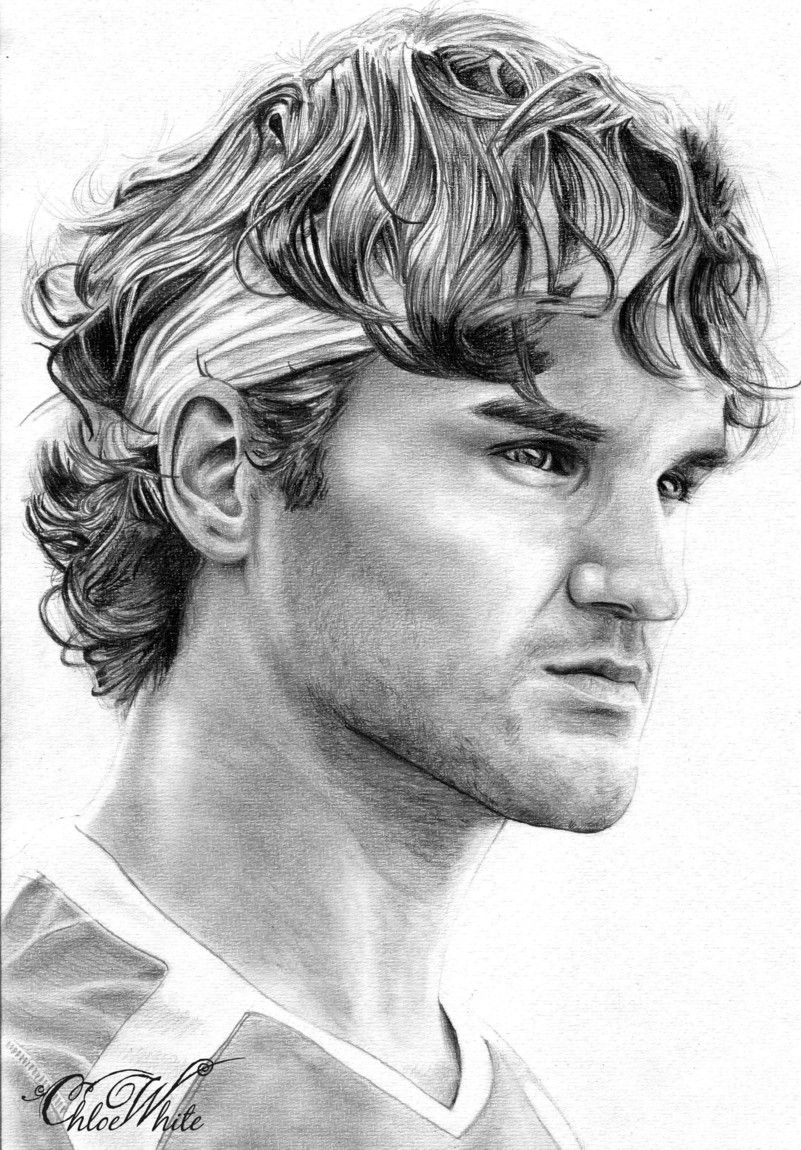 Pencil Sketches of People. pencil drawings actors photo high definition pencil drawings. Drawing people, Roger federer, Portrait