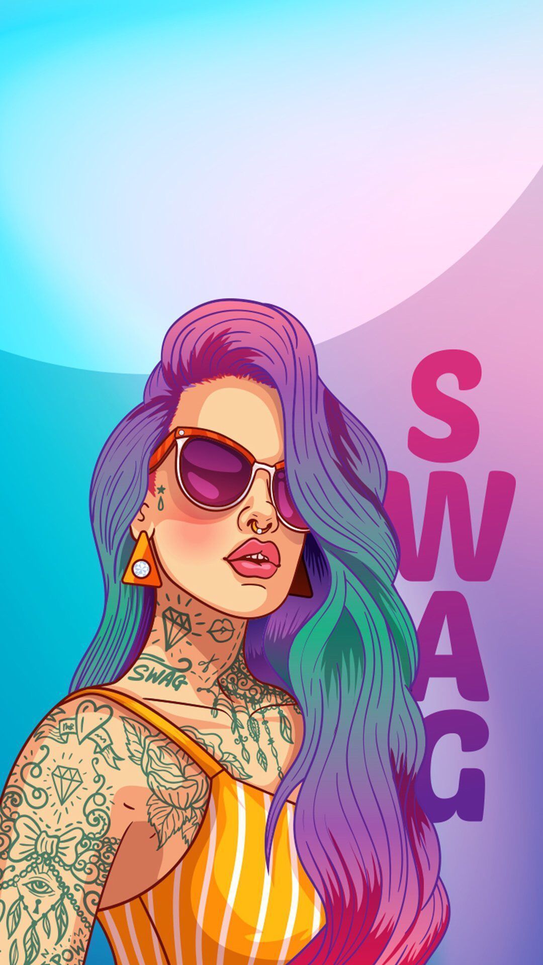 Dope Girl Drawings Wallpaper