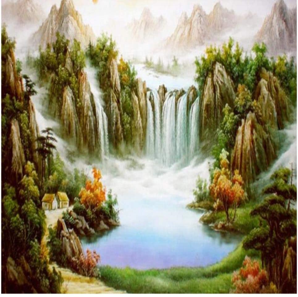 Shuangklei Chinese Landscape Painting Wallpaper for Walls 3D Wall Murals Photo Wall Papers for Living Room Bedroom Home Decor Forest Trees -280X200Cm