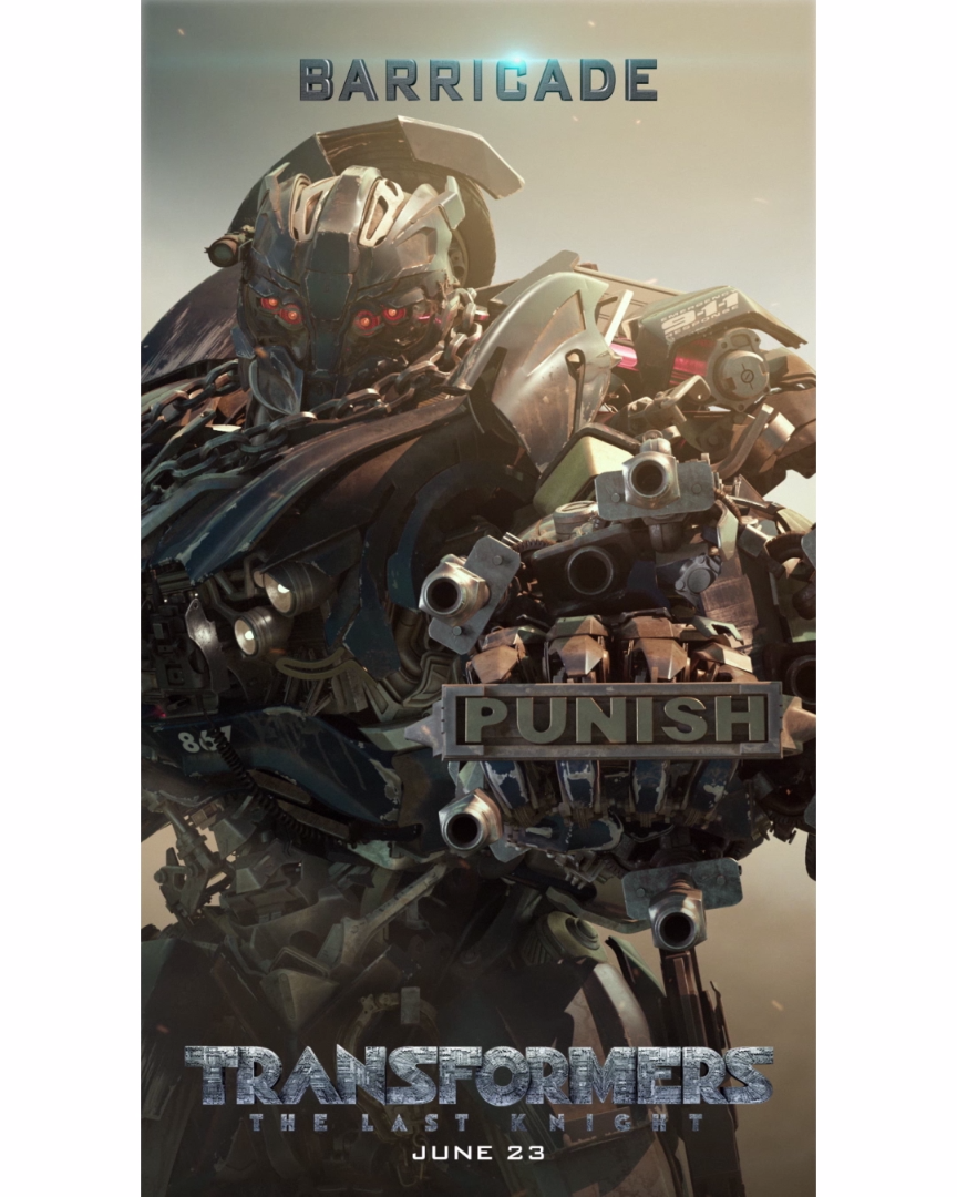 Lights up. Barricade has his own version of justice. #Transformers: The Last Knight is in theatres J. Transformers decepticons, Transformers artwork, Transformers