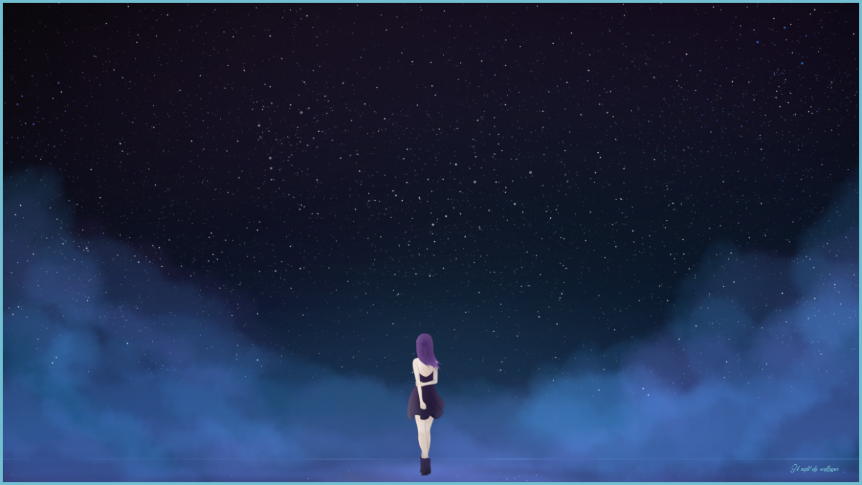 Girl Sky Wallpaper Free Girl Sky Background - night sky wallpaper