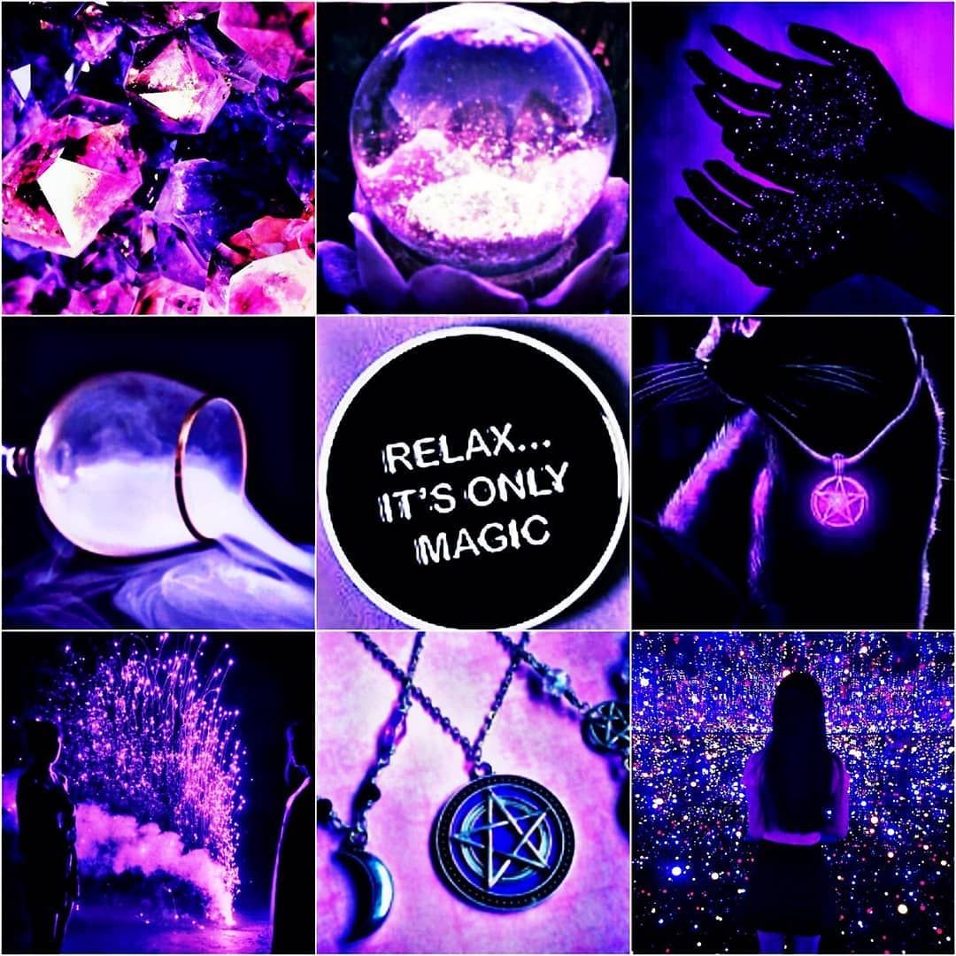 Magic Witch Purple Moodboard #aesthetic #art #aesthetictumblr #aestheticaccount #aesthetics #purp. Magic Aesthetic, Aquarius Aesthetic, Dark Purple Aesthetic