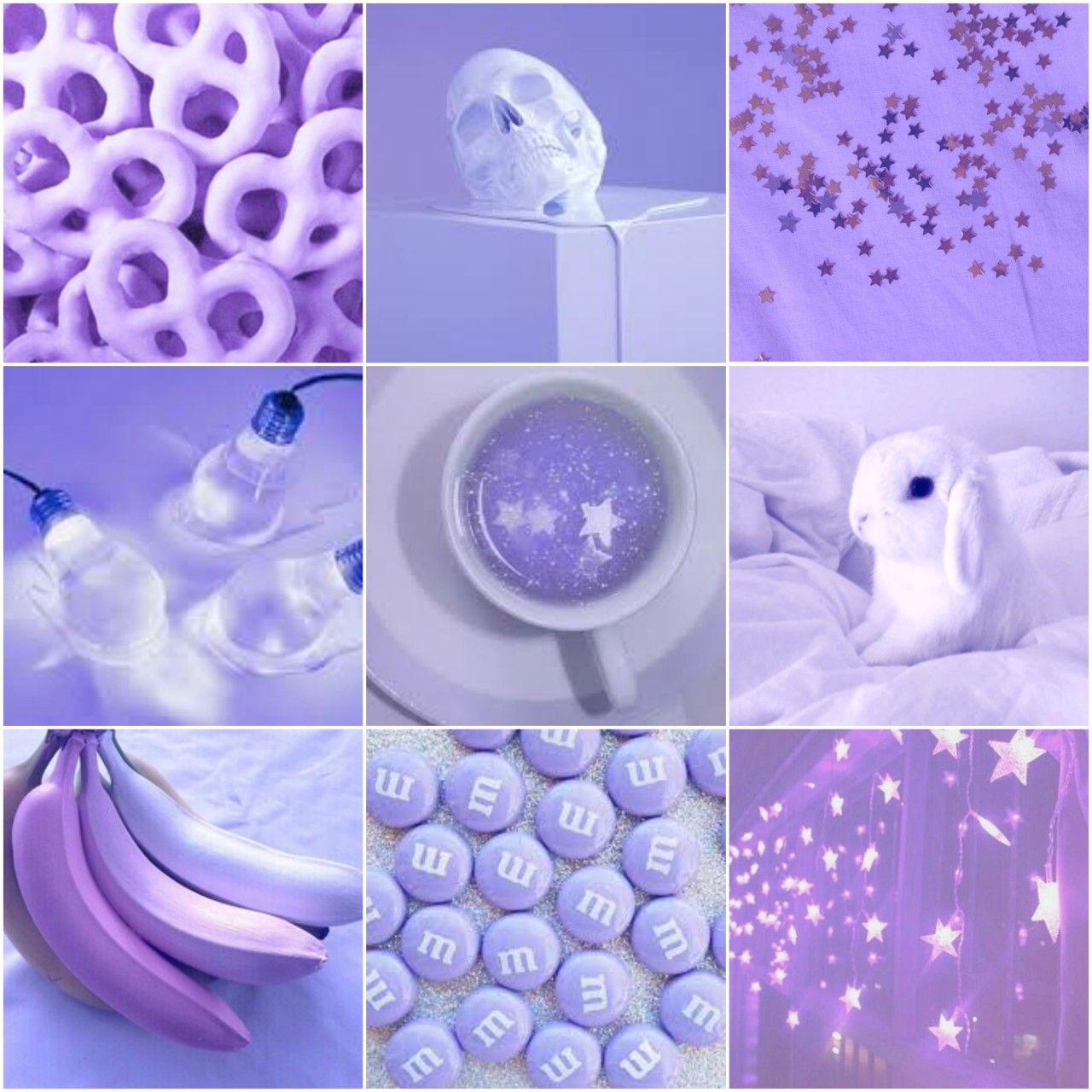 light purple moodboard