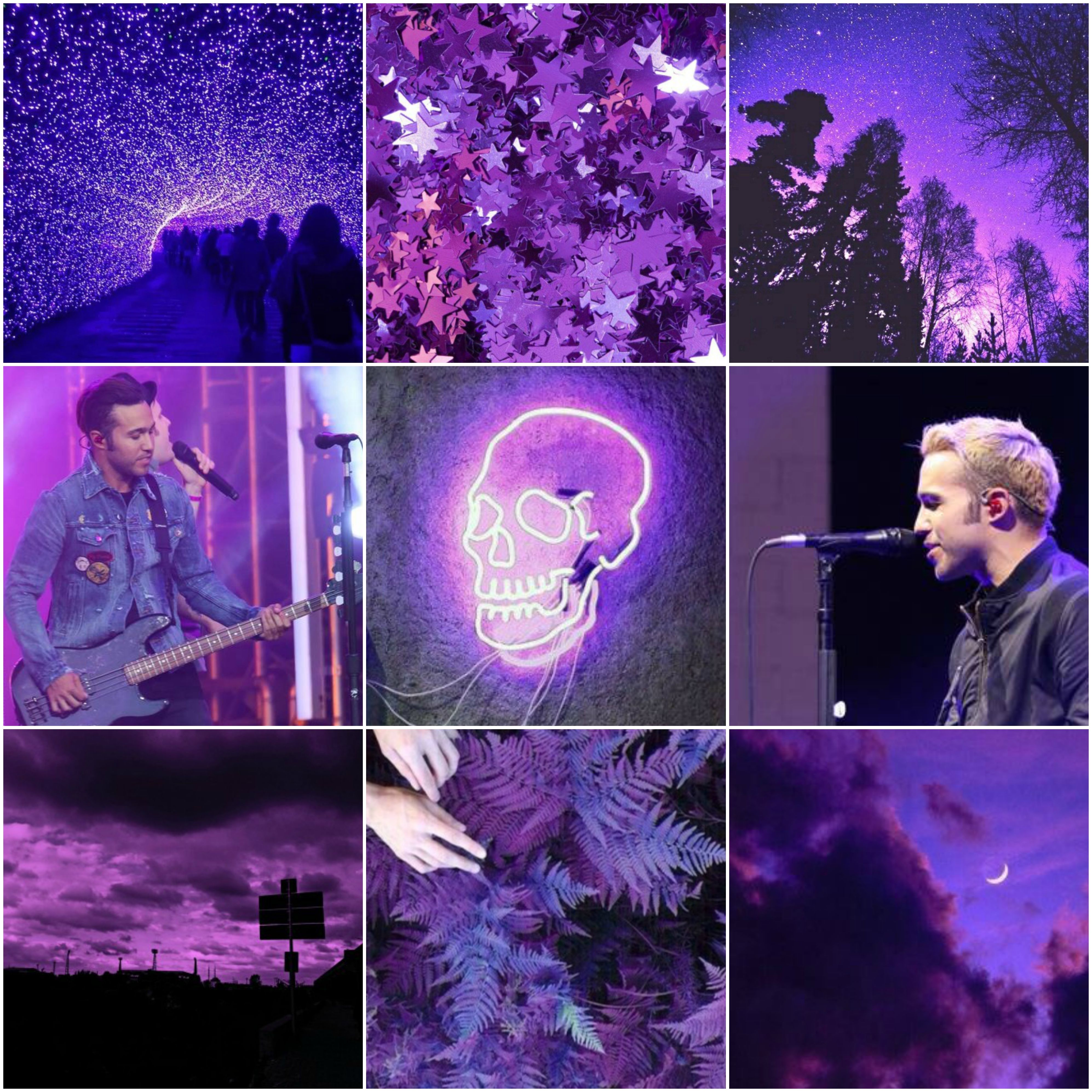 Band Moodboards. Purple aesthetic, Band wallpaper, Aesthetic collage
