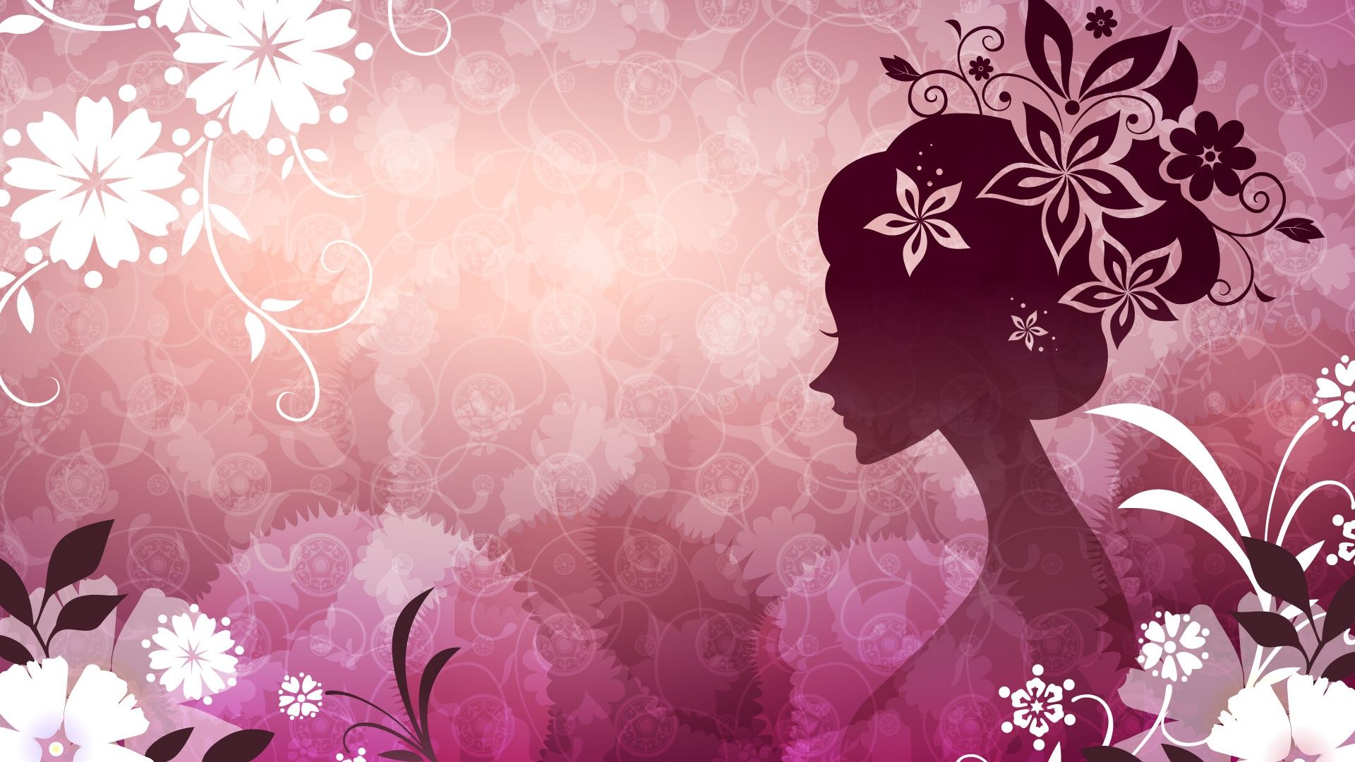 Art Wallpaper Flower Woman 3 Wallpaper Image For Girls HD Wallpaper