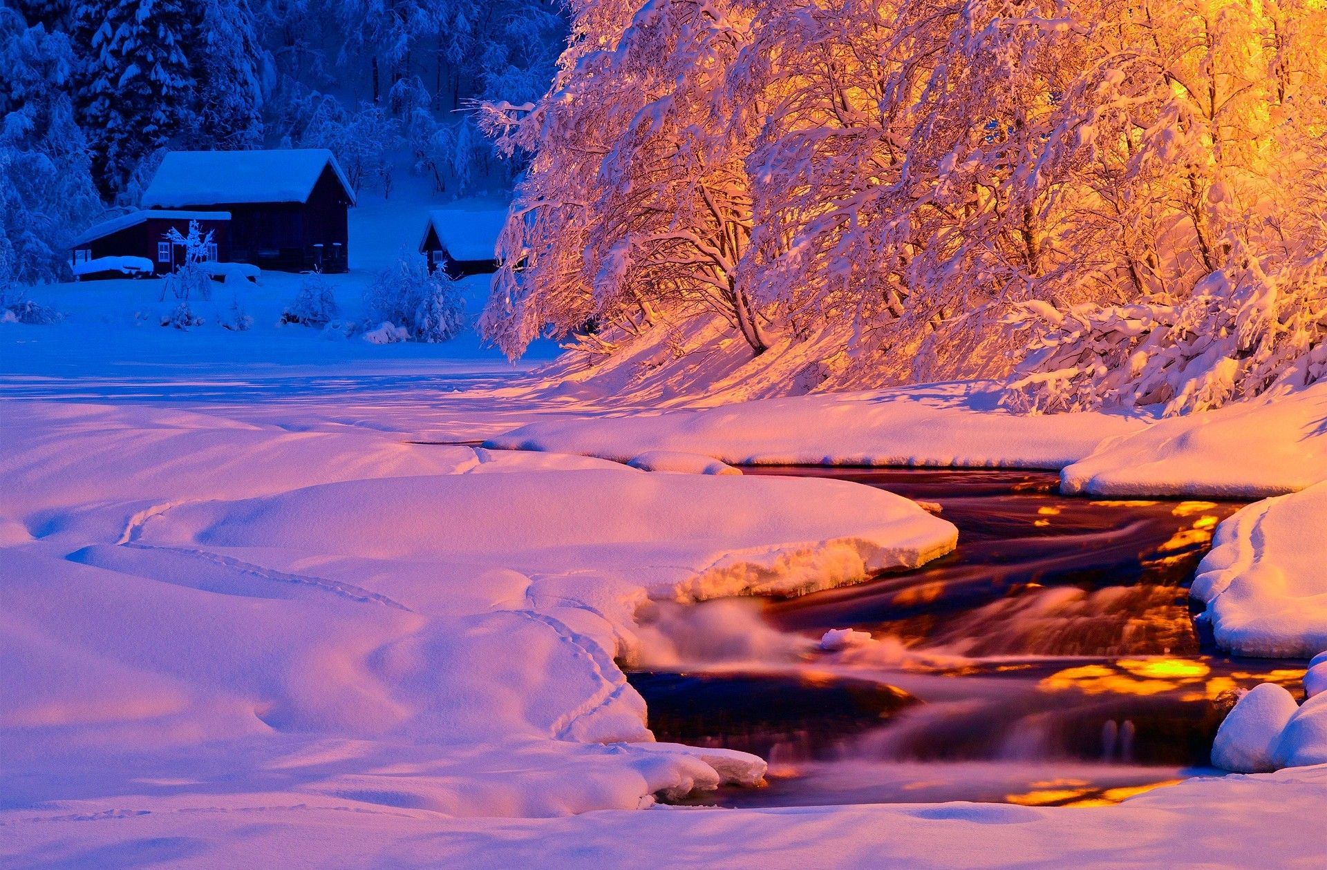 Winter Sunset Wallpaper Free .wallpaperaccess.com