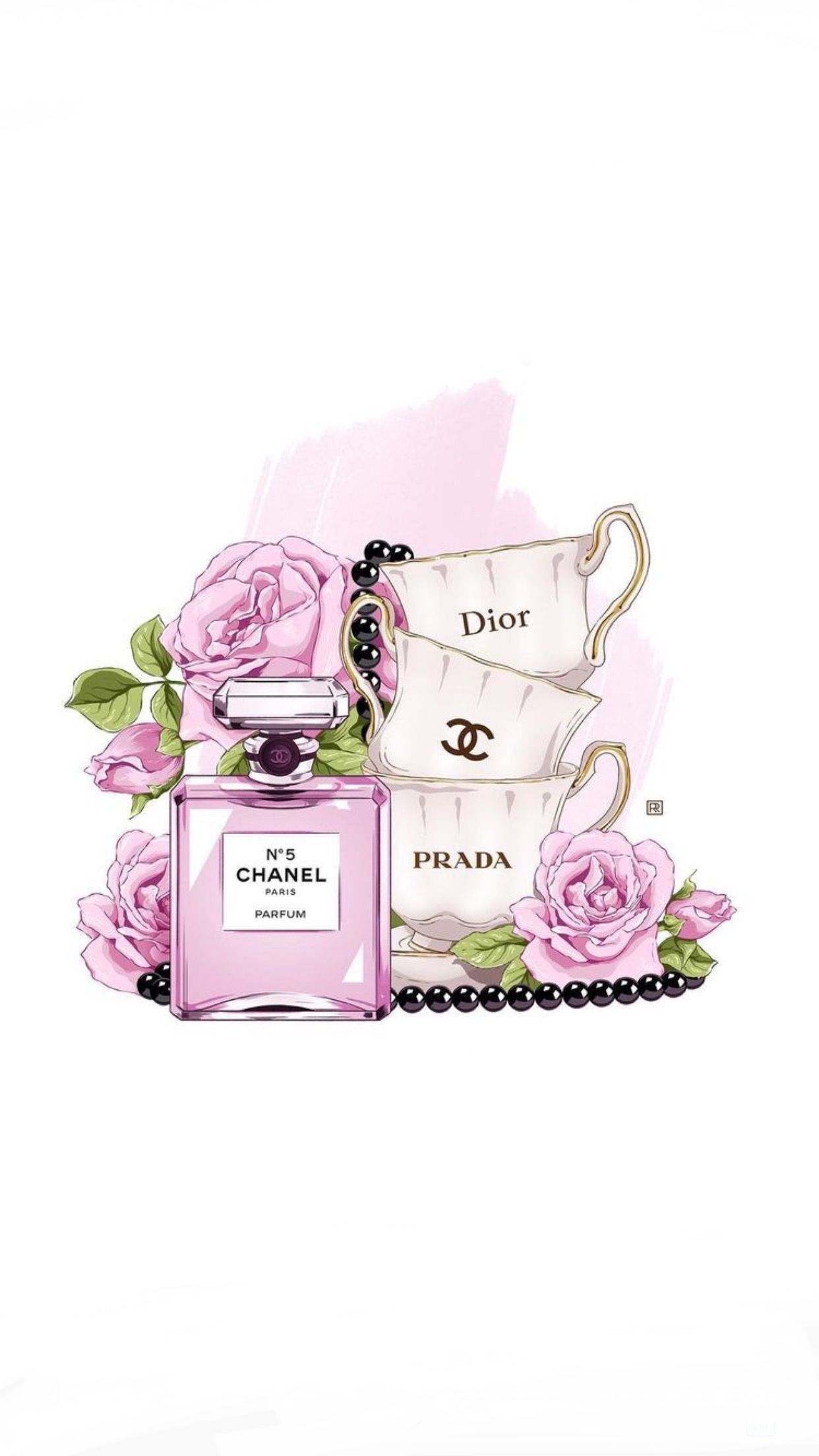 Wallpaper Pink Chanel Perfume