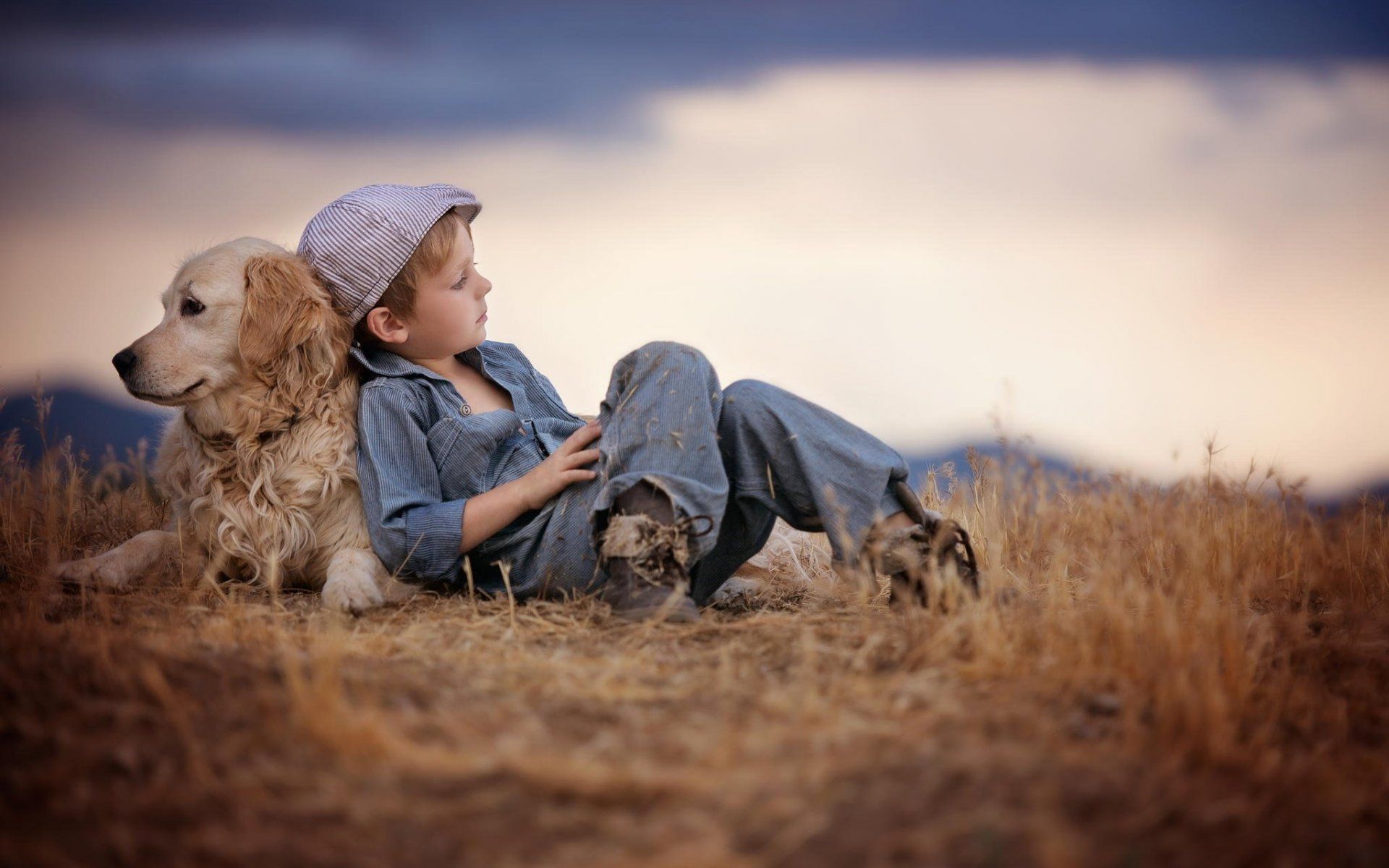 Dog And Boy Best Friends HD Wallpaper