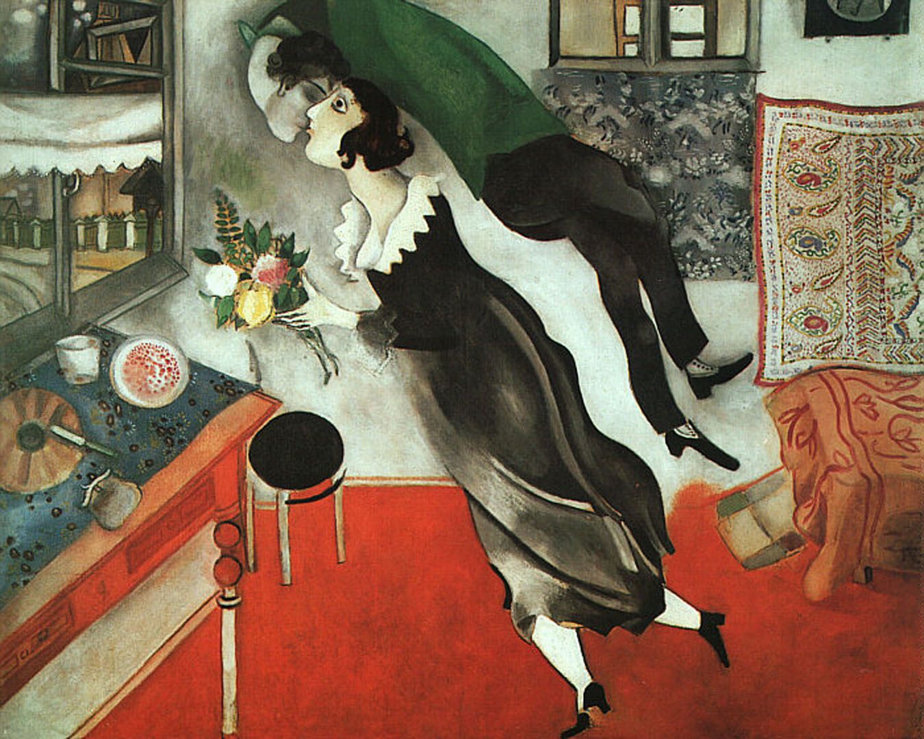 The Birthday surrealist marc chagall art wallpaper