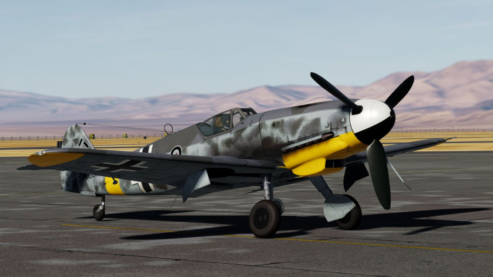 BF 109 G 6 Schwarze 8, Hangar 10 Collection