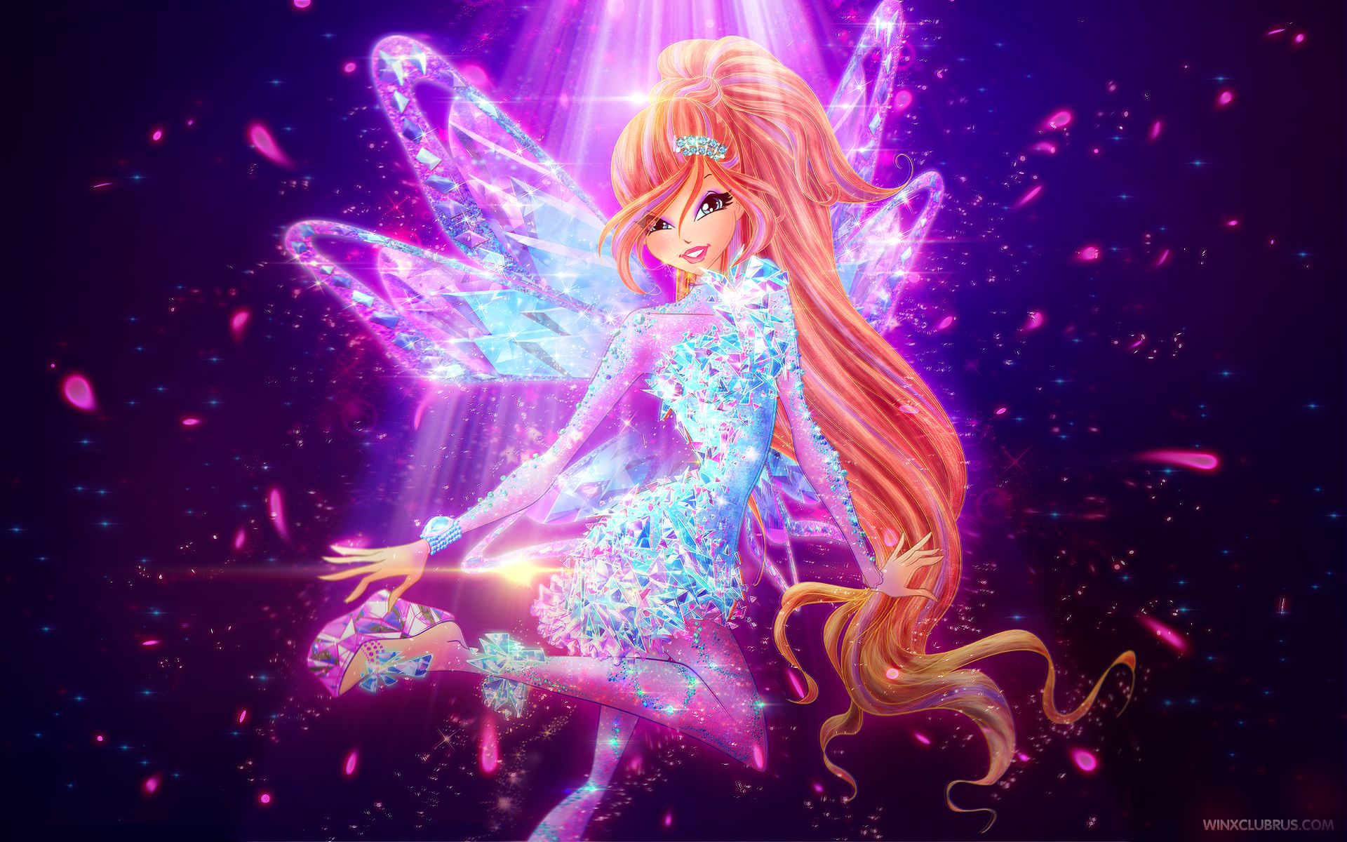 Winx Club in World of Winx and couture style wallpaper