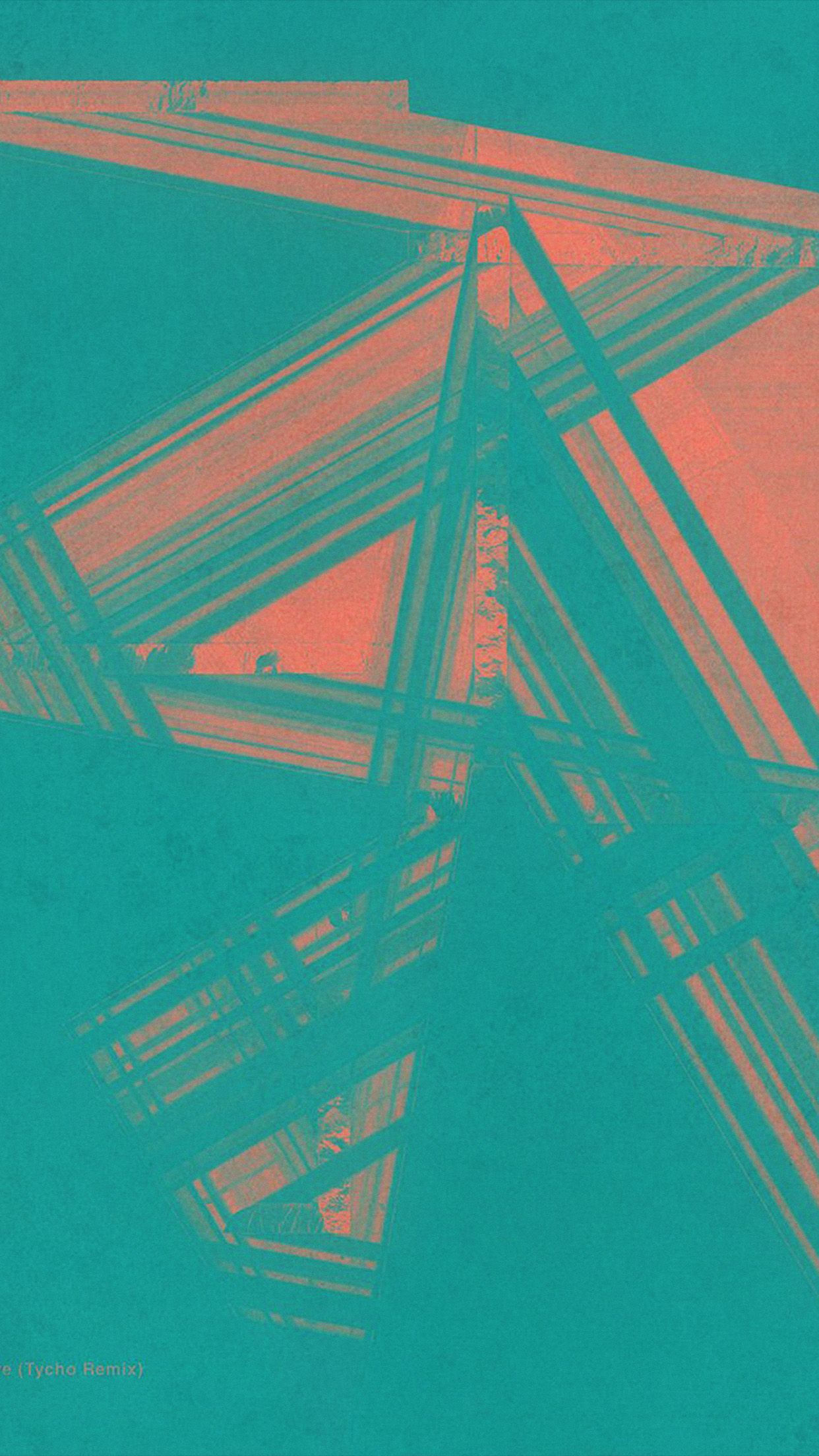 iPhone7 wallpaper. music cover art green pink death cab for cutie illustration art