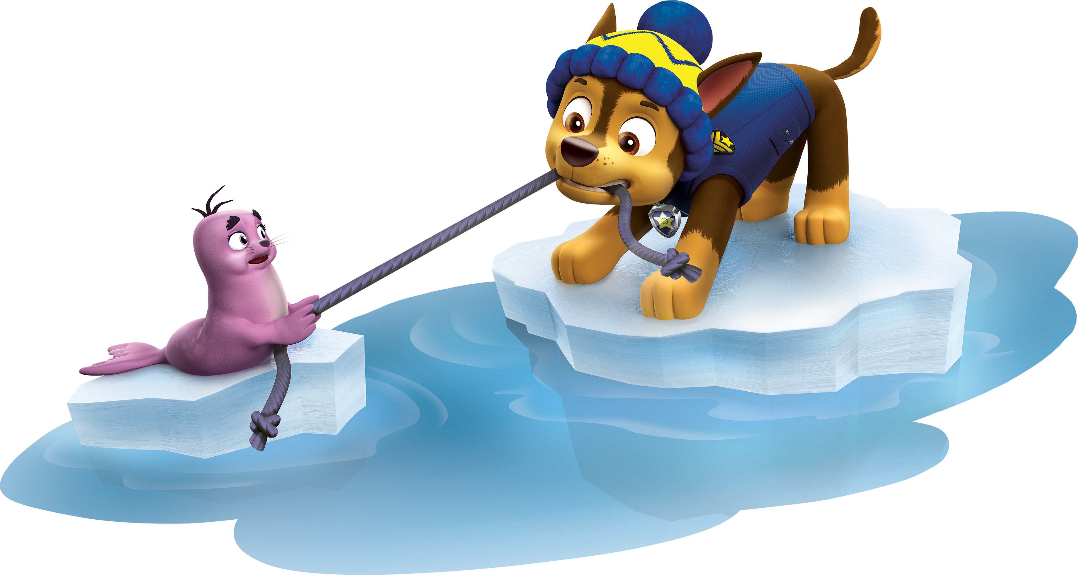 Download Chase Having Fun Paw Patrol Clipart Png Paw Patrol In Snow PNG Image with No Background