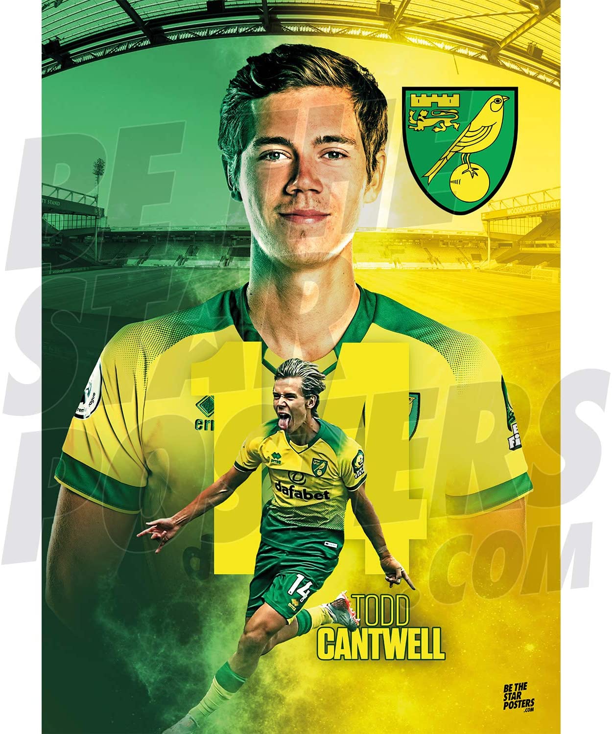 Be The Star Posters Norwich City FC Todd Cantwell 2019 20 Action Football Poster Licensed Product In Sizes A3 & A2: Amazon.co.uk: Sports & Outdoors