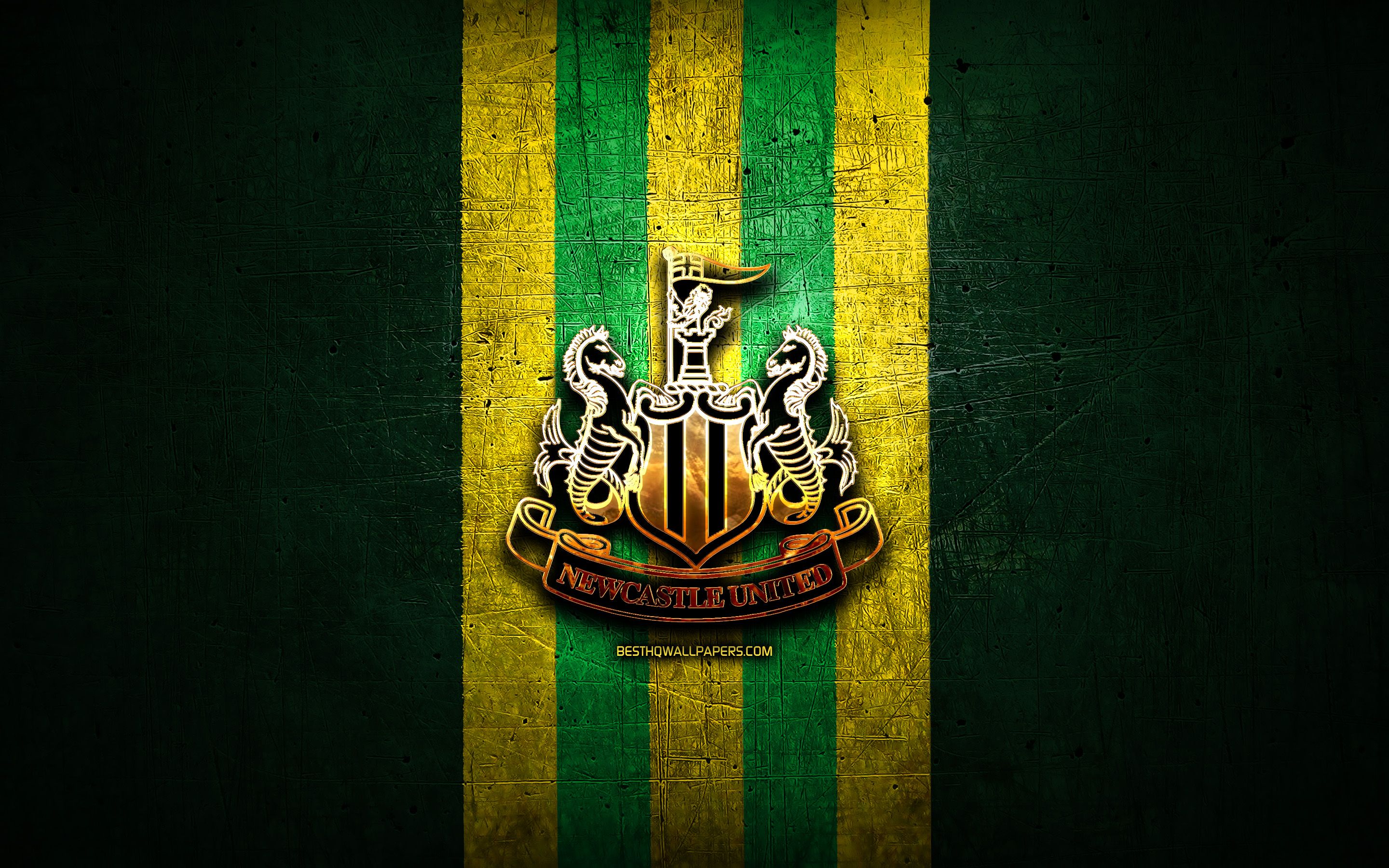 Download wallpaper Norwich City FC, golden logo, Premier League, green metal background, football, Norwich City, english football club, Norwich City logo, soccer, England for desktop with resolution 2880x1800. High Quality HD picture