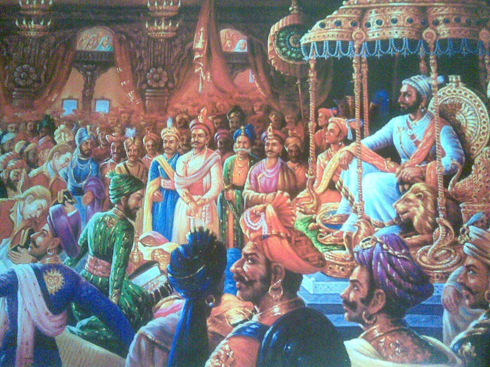 Shivaji Maharaj Coronation Shivaji Maharaj In Fort
