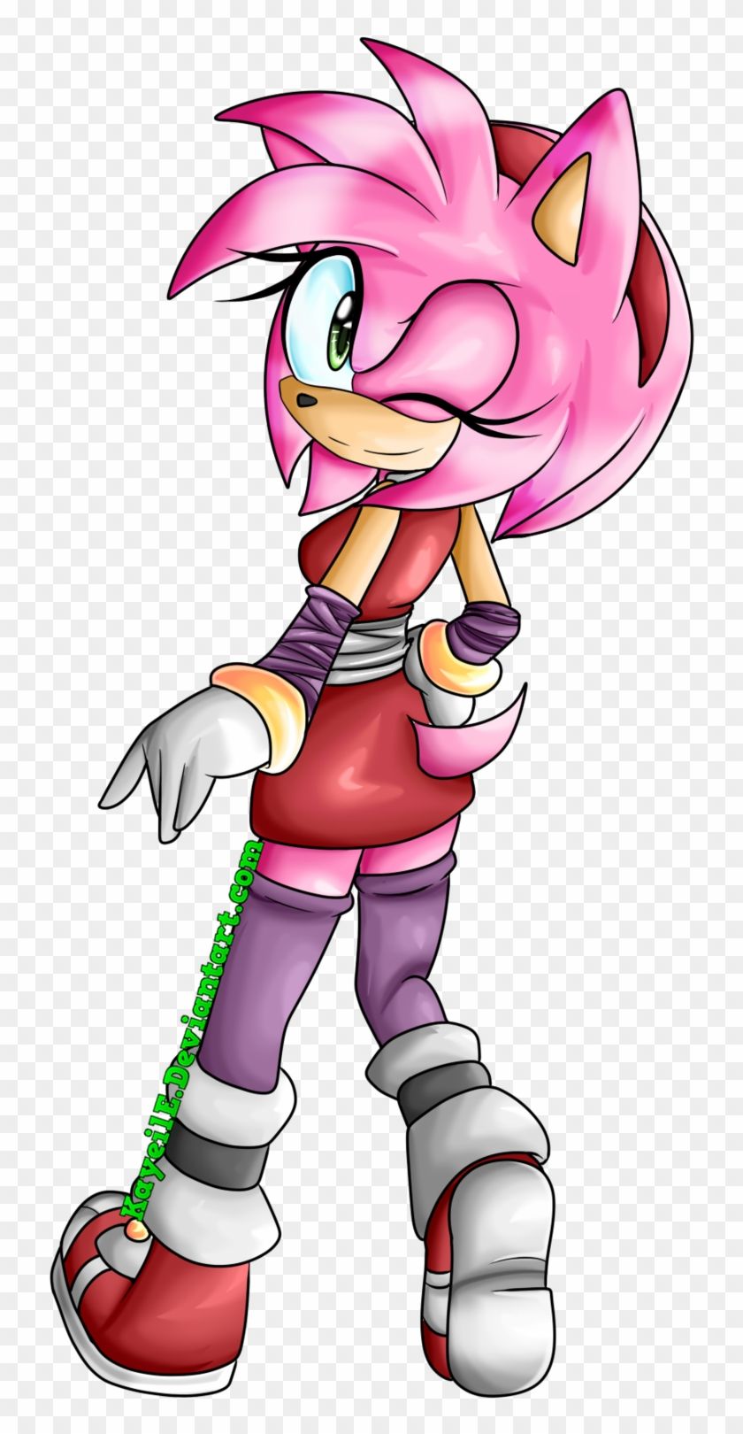 Amy Rose By Kayeile Rose Sonic Boom Transparent PNG Clipart Image Download