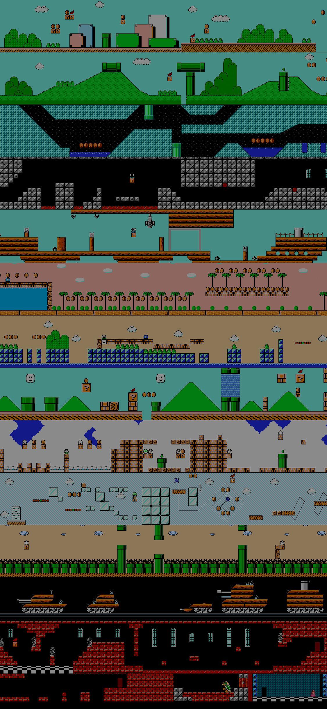 I made a classic Super Mario Bros. 3 iPhone wallpaper