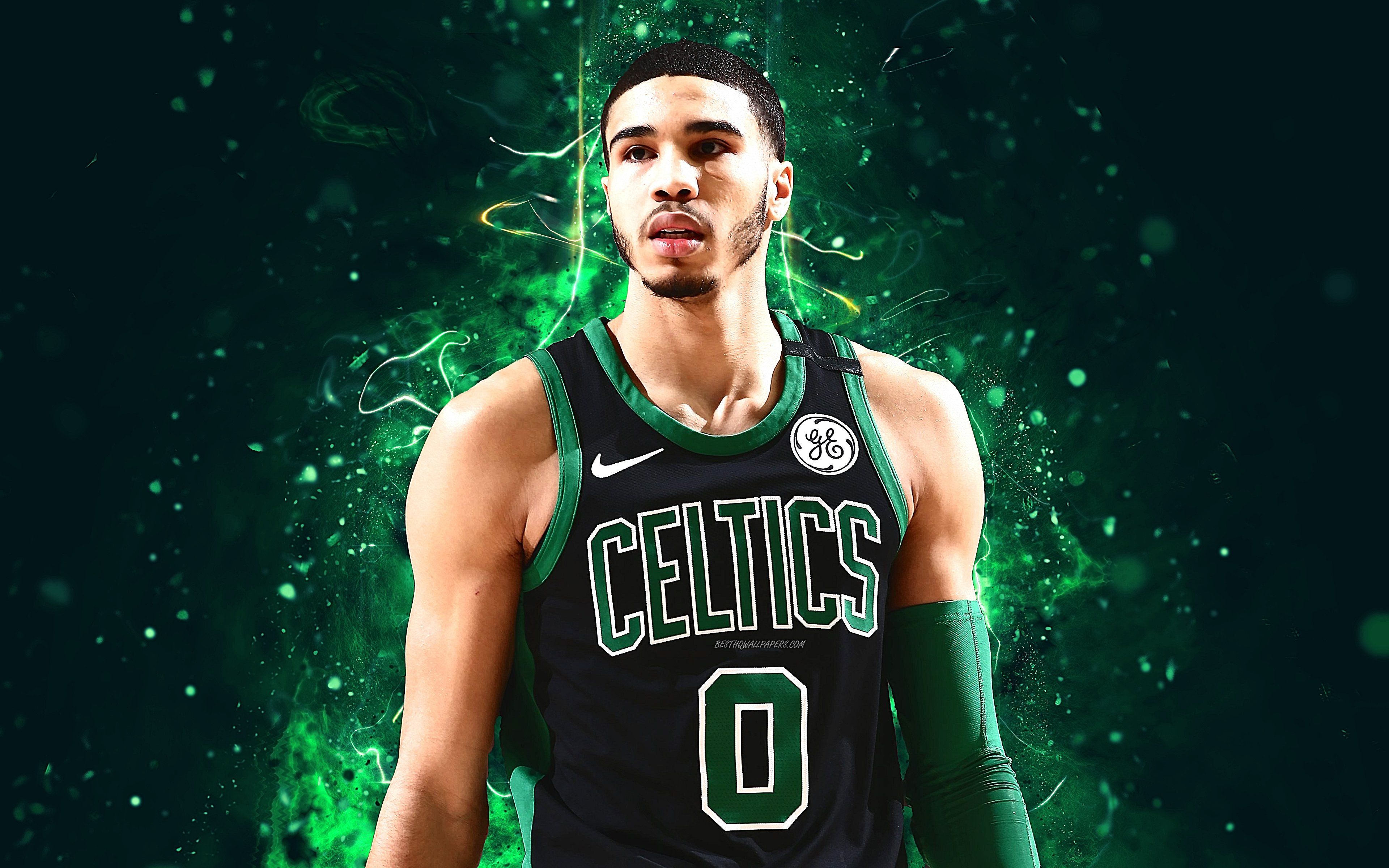 Free download Download wallpapers 4k Jayson Tatum abstract art basketball [3840x2400] for your Desktop, Mobile & Tablet
