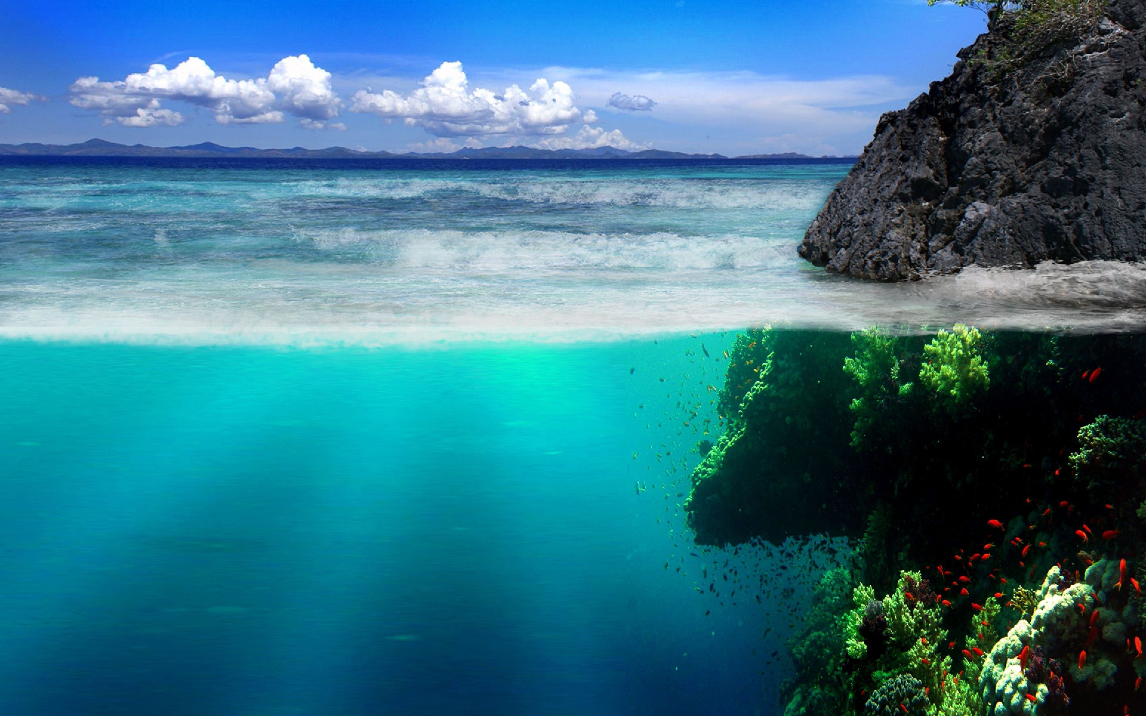 Ultra HD Wallpaper. Ocean landscape, Scenery wallpaper, Ocean background