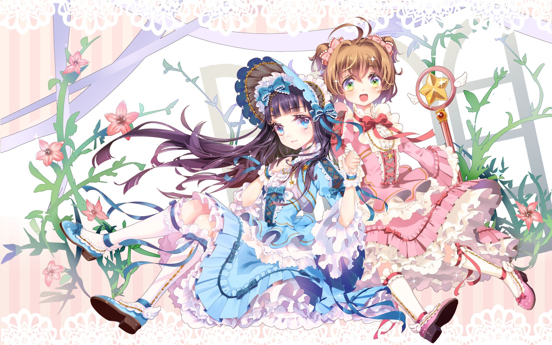 Cardcaptor Sakura And Tomoyo HD Wallpaper