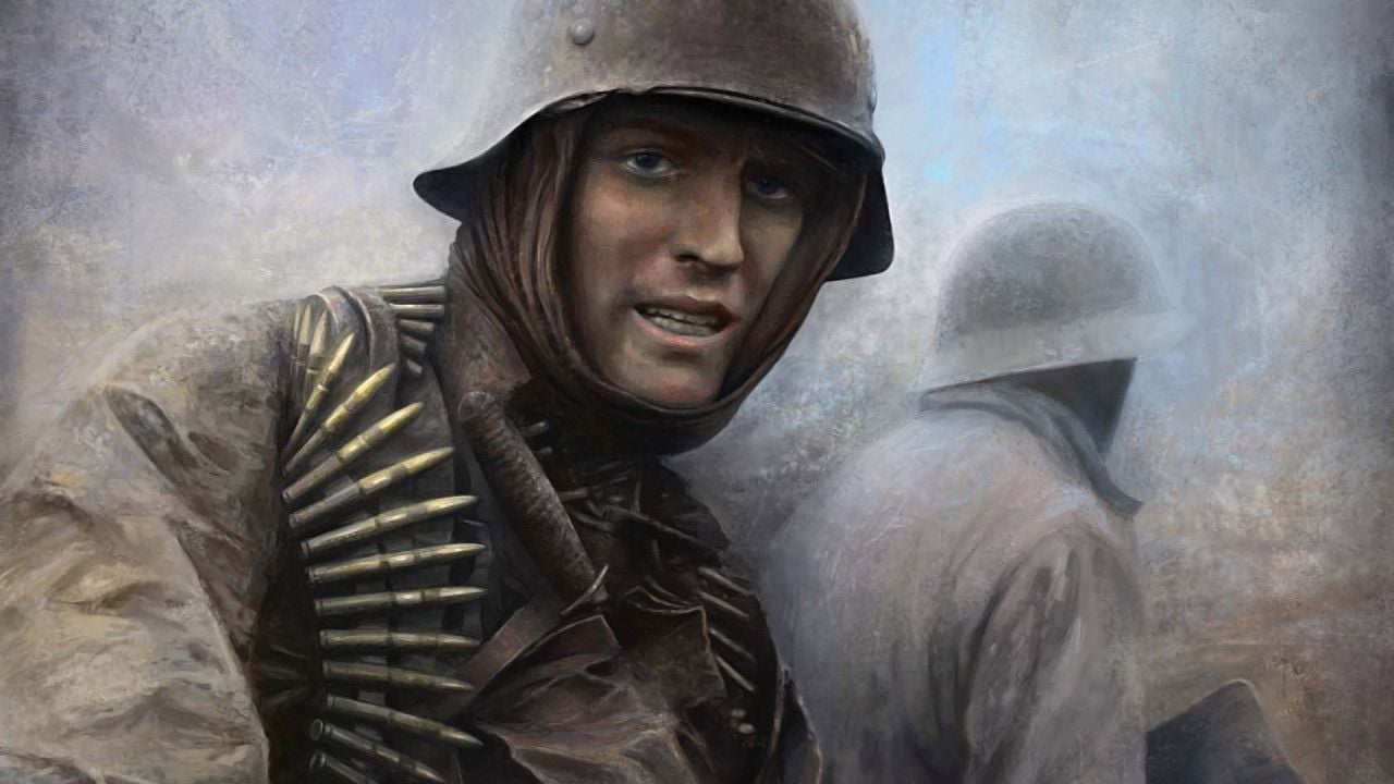 German Soldier Photo. German soldier, wallpaper for desktop, second world war, soldier. Painting, Painting wallpaper, Soldier