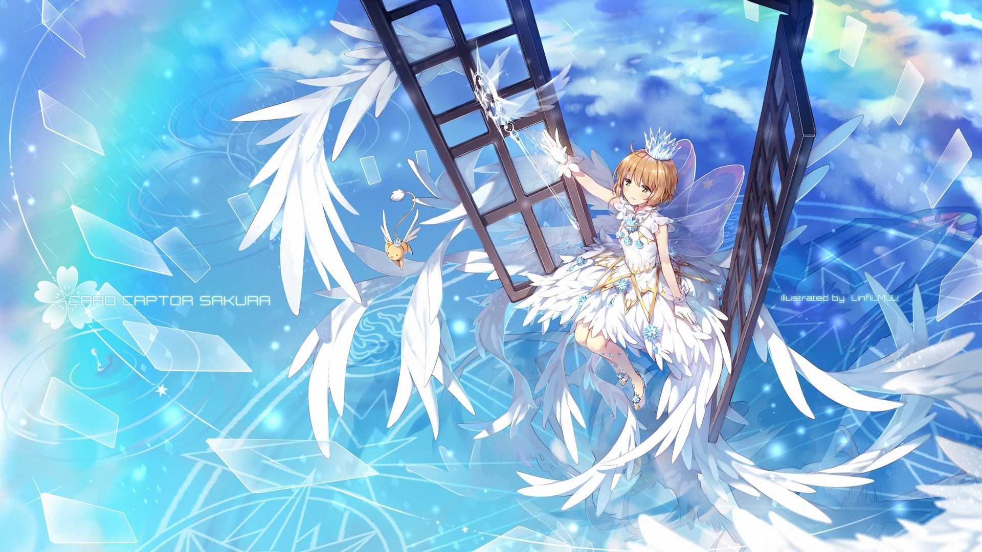Kinomoto Sakura, Cardcaptor Sakura: Clear Card Hen, Wings, White Dress. Cardcaptor Sakura, Cardcaptor, Sakura