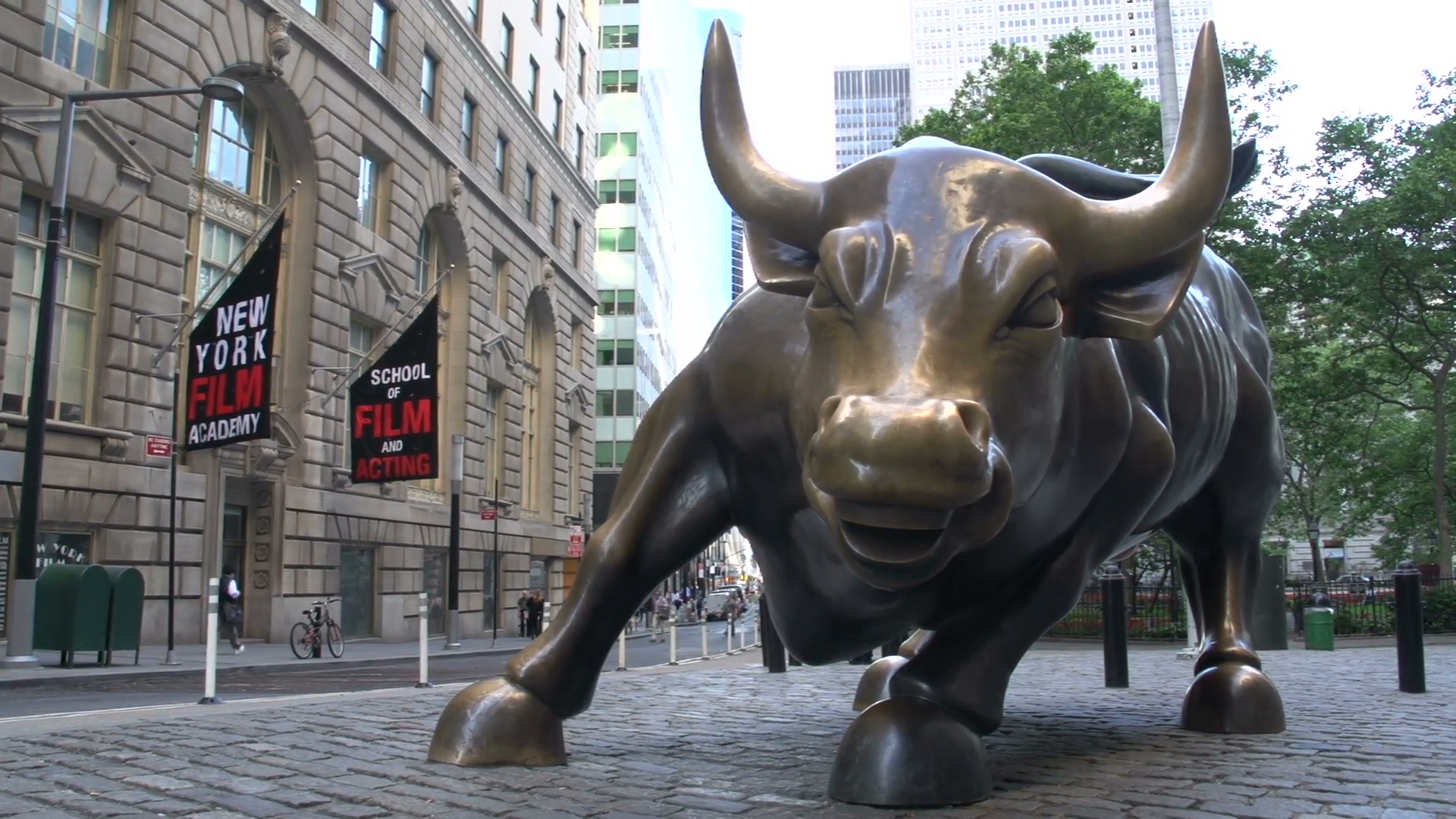 Charging Bull At Wall Street In Manhattan, New York Bull Wallpaper & Background Download