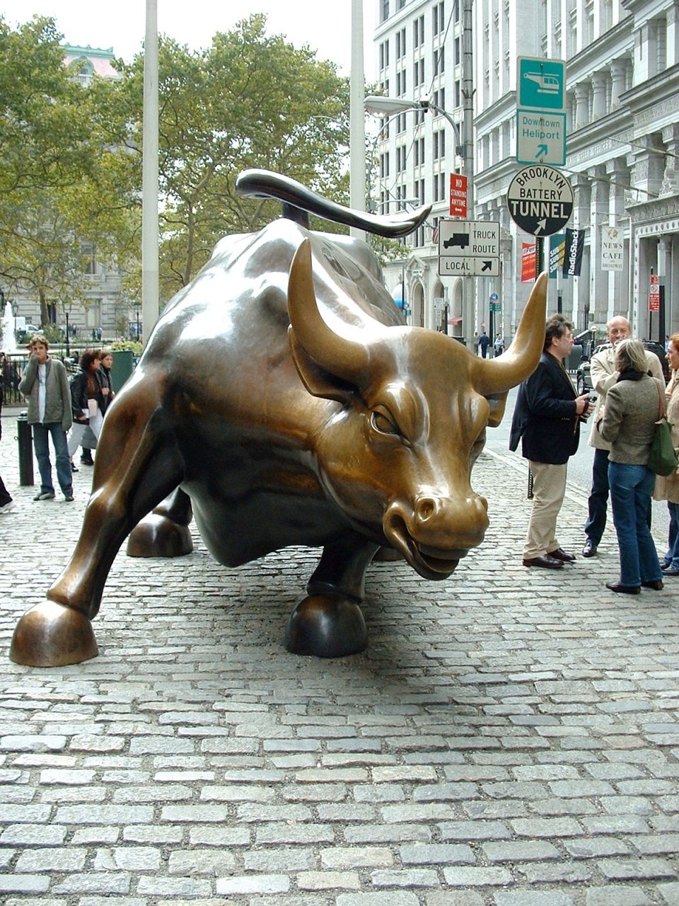 Stock Market Bull Statue