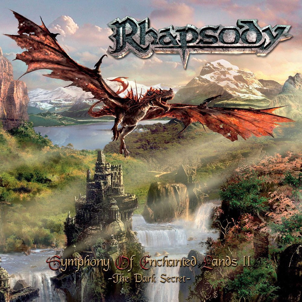 Rhapsody of Fire Symphony of Enchanted Lands II: The Dark Secret album cover. Rock album covers, Metal albums, Symphonic metal