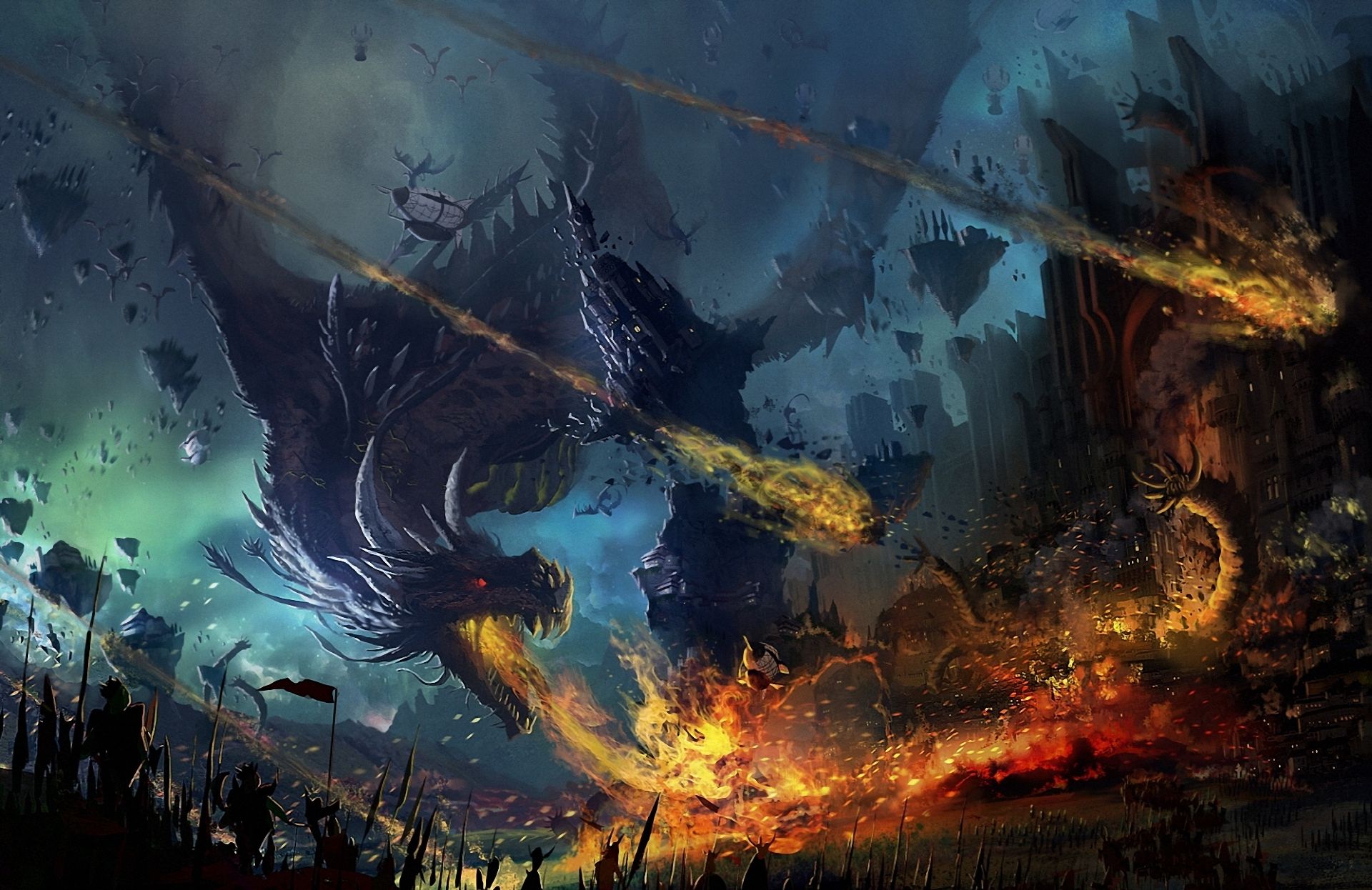 Dragon Fight Computer Wallpaper, Desktop Backgroundx1246. Dragon fight, Ancient dragon, Fire dragon