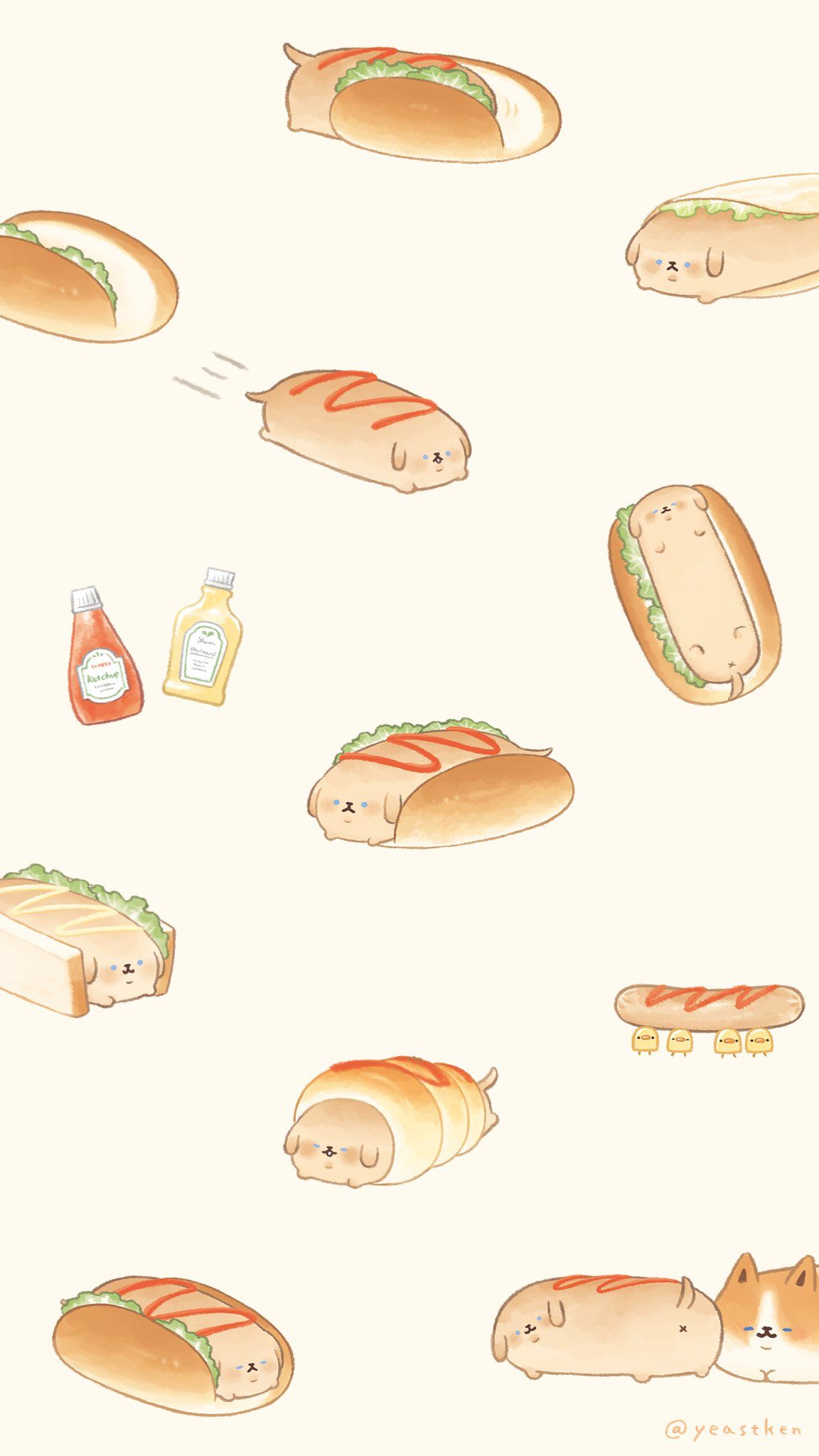 Yeastken. Cute food wallpaper, Cute wallpaper, Cute food drawings