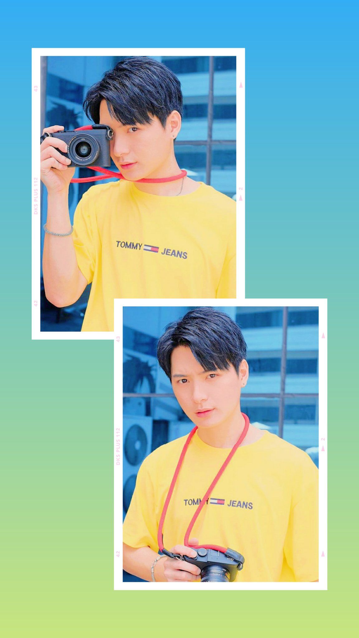 allie made some bright wallpaper for you all! Krist Perawat shines like the sun whenever he's wearing yellow!