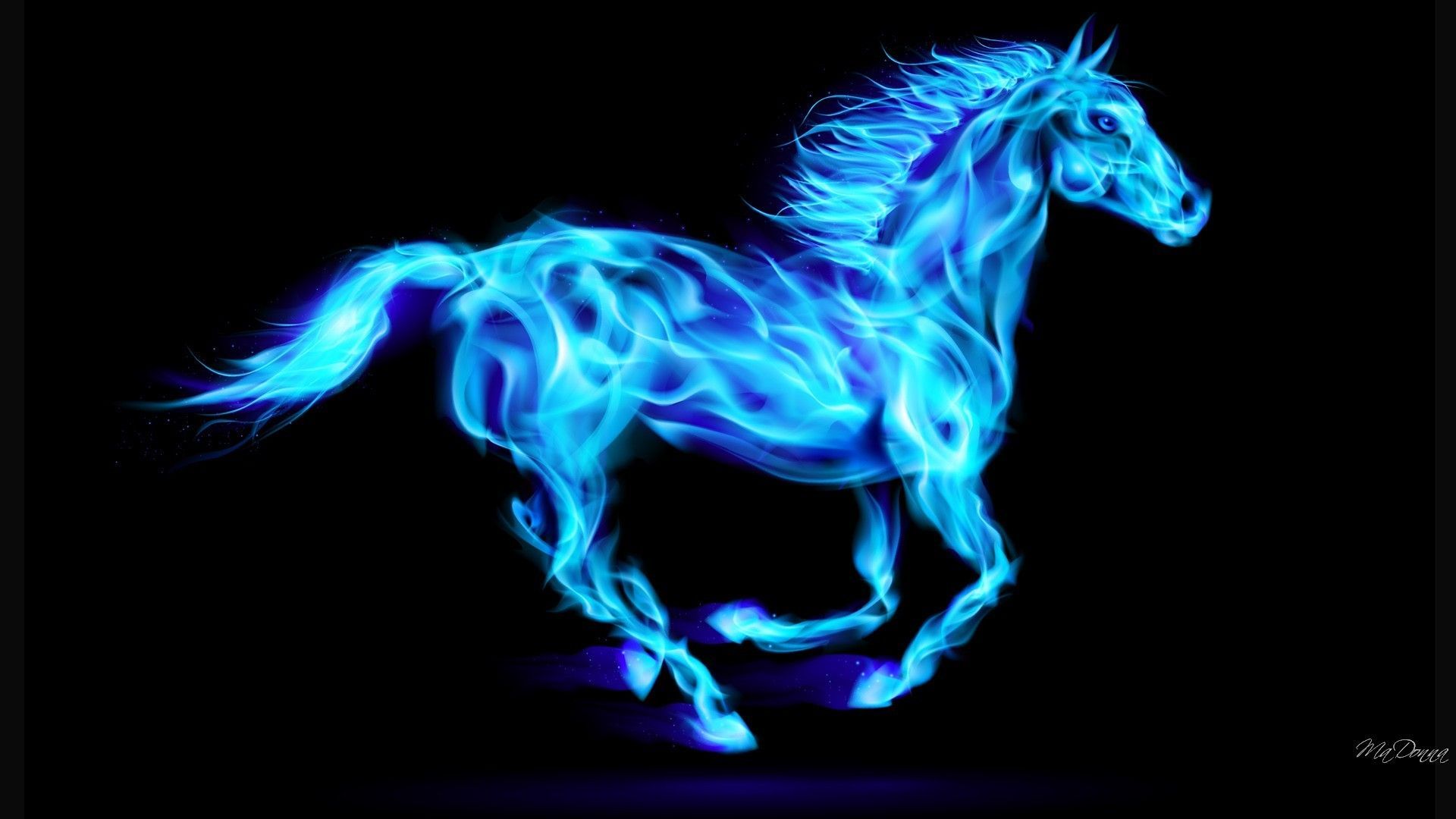 Синяя лошадь