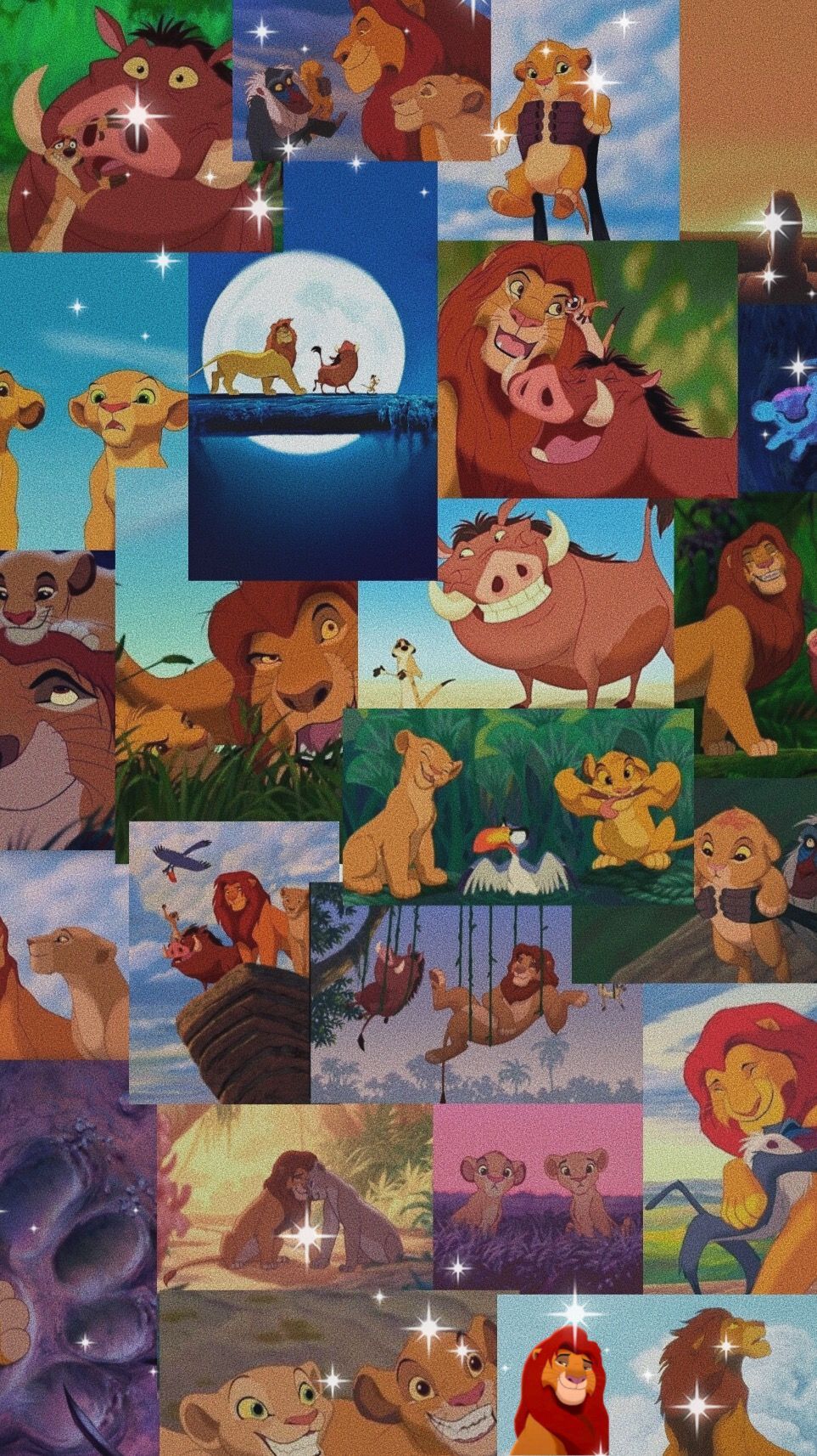 Lion king aesthetic wallpaper. Disney collage, Wallpaper iphone disney princess, Disney characters wallpaper