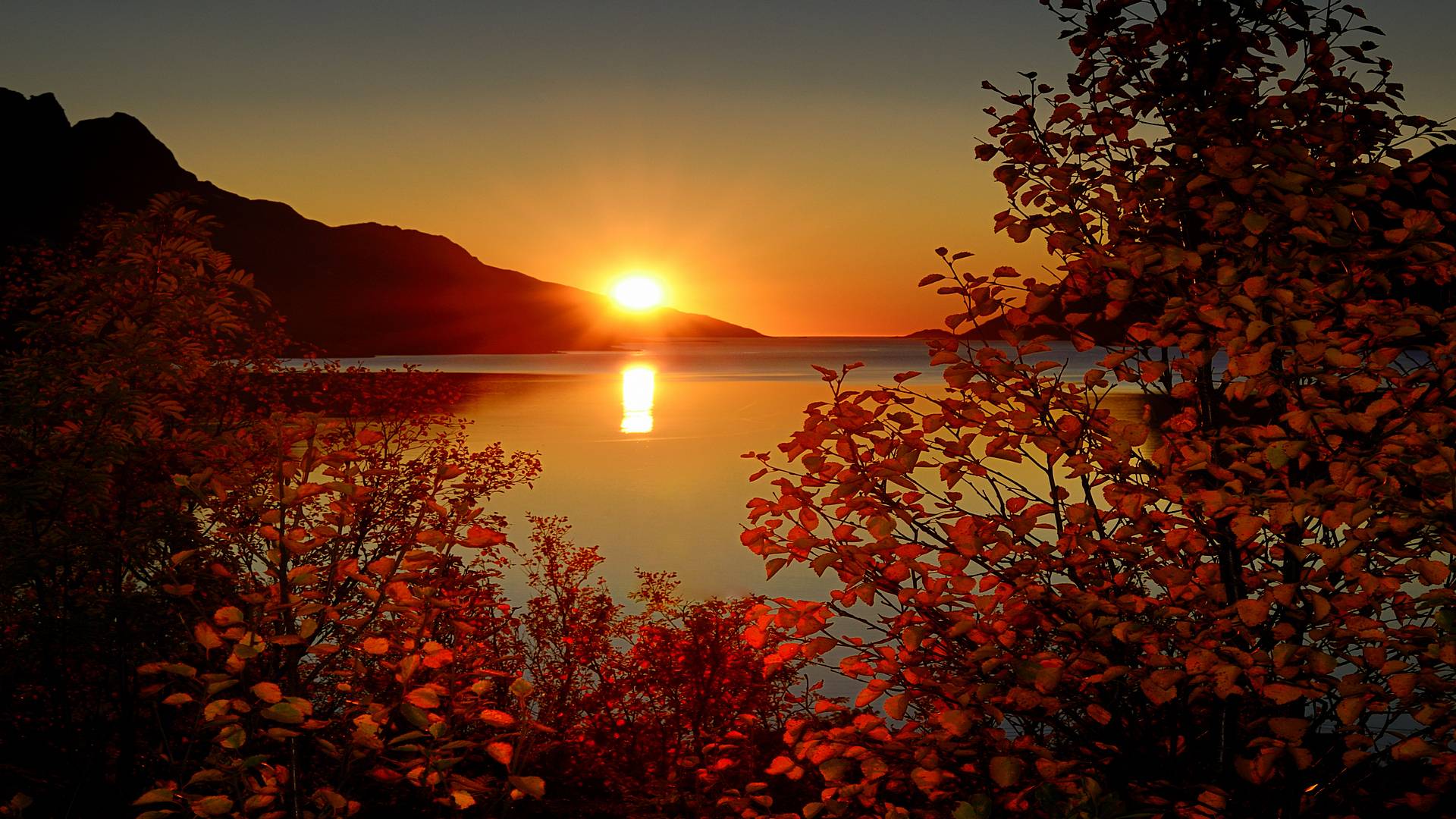 Autumn Sunrise Over Lake Wallpapers Wallpaper Cave