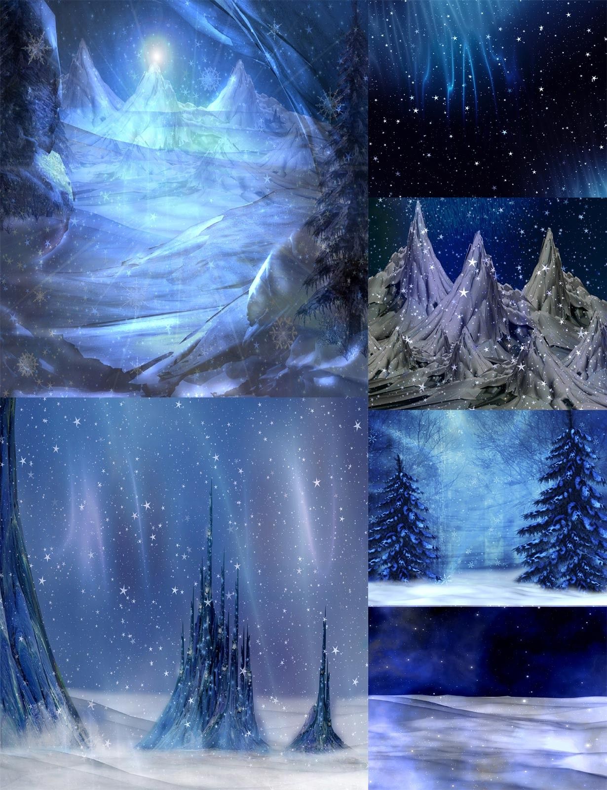 Winterscapes Background and Overlays MR NapalmArsenal Creation at HiveWire 3D