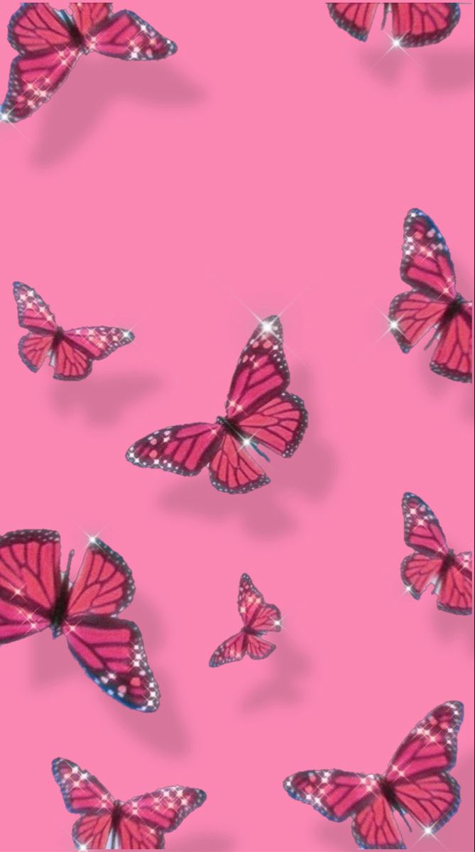 Cute Aesthetic Pink Butterfly Wallpapers Wallpaper Cave