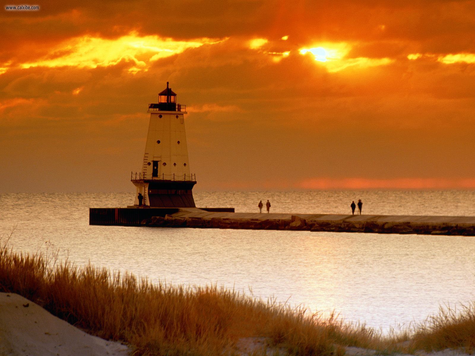 Known places: Ludington North Pierhead Lighthouse Michigan, desktop wallpaper nr