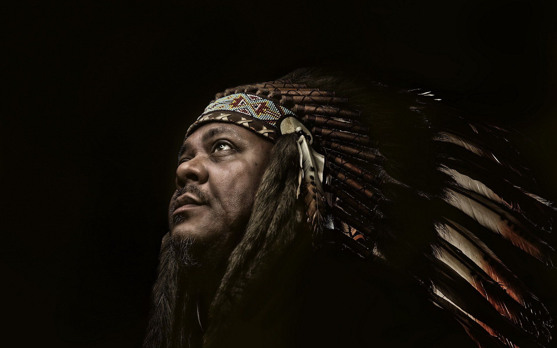 Man an Indian portrait american native western rustic wallpaperx1200