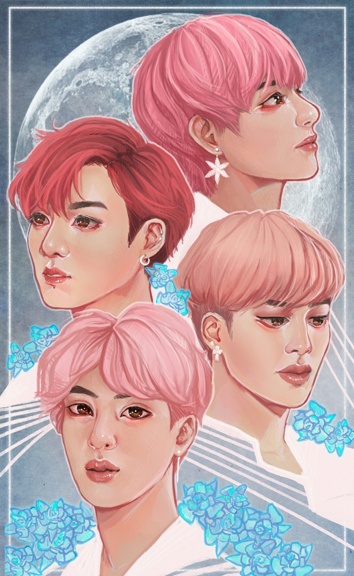 vocal line bts fanart. ♡. Bts fanart, Bts wallpaper, Bts fans