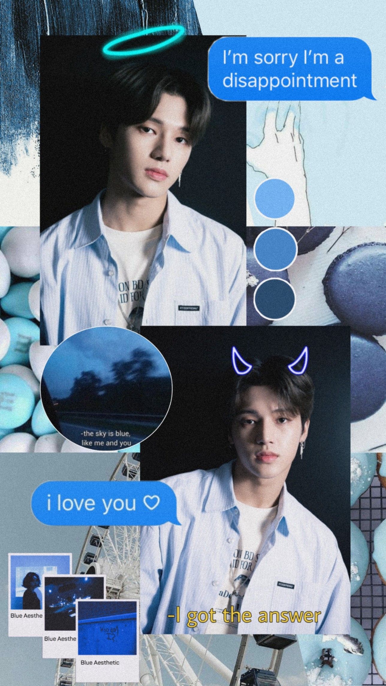 Jung Wooyoung Ateez. Kolase foto, Kolase