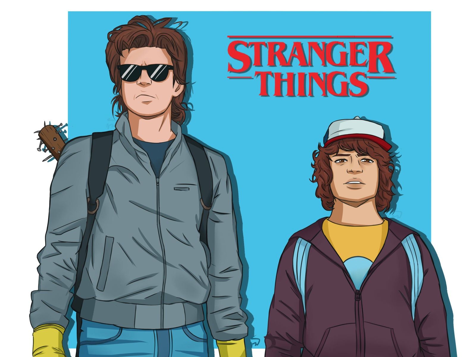 Stranger Things Wallpaper Dustin And Stevewalpaperlist.com