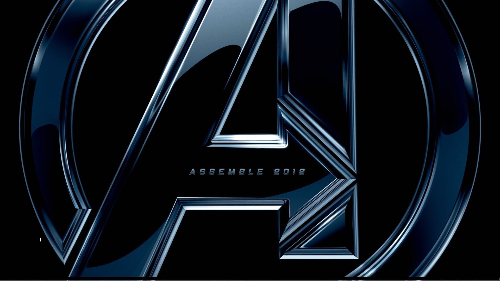 The Avengers Logo On Black Background Wallpaper HD