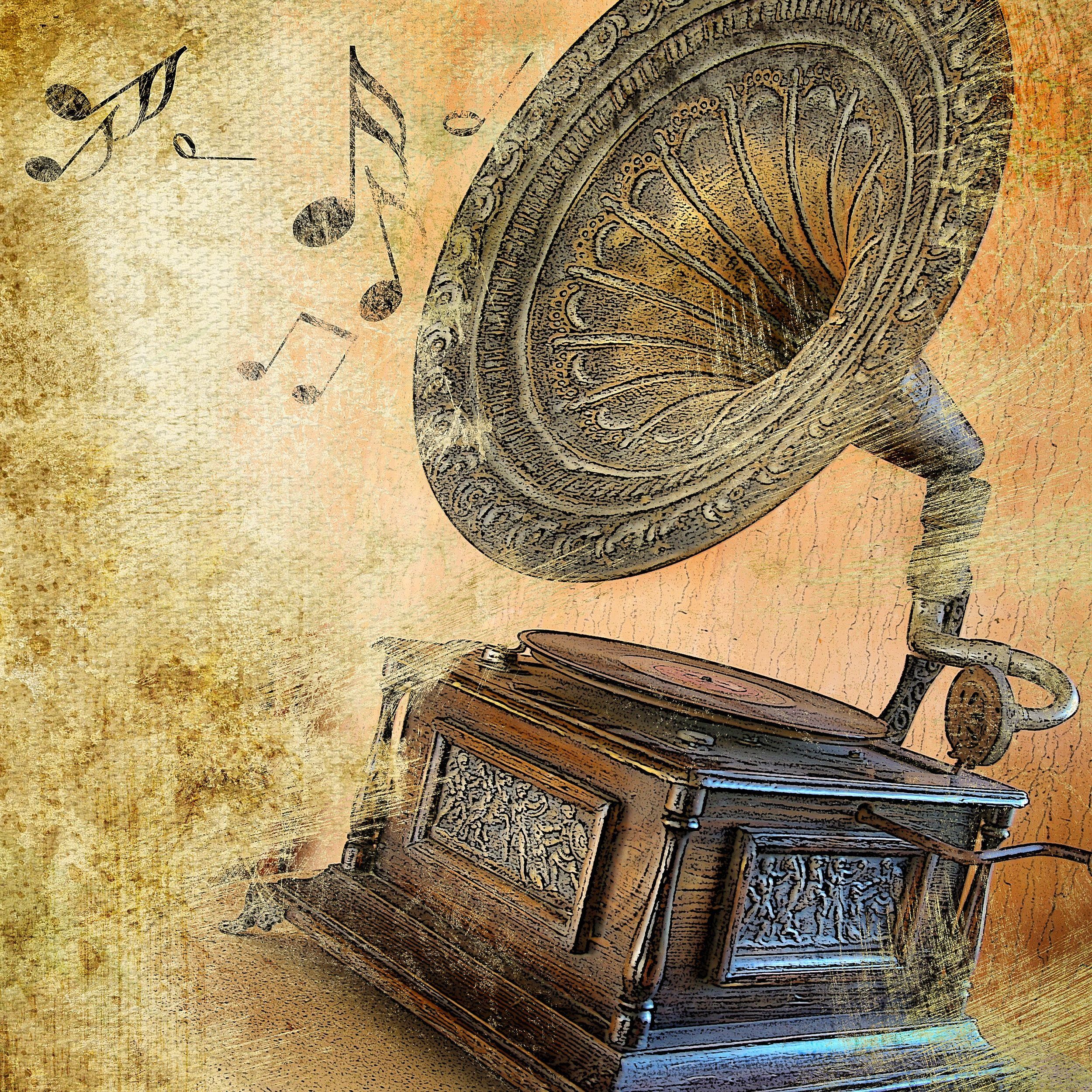 Amazon.com: 3D Wallpaper Vintage Gramophone with a Vynil Record Self  Adhesive Bedroom Living Room Dormitory Decor Wall Mural Stick and Peel  Background Wall Ceiling Wardrobe Sticker : Tools & Home Improvement
