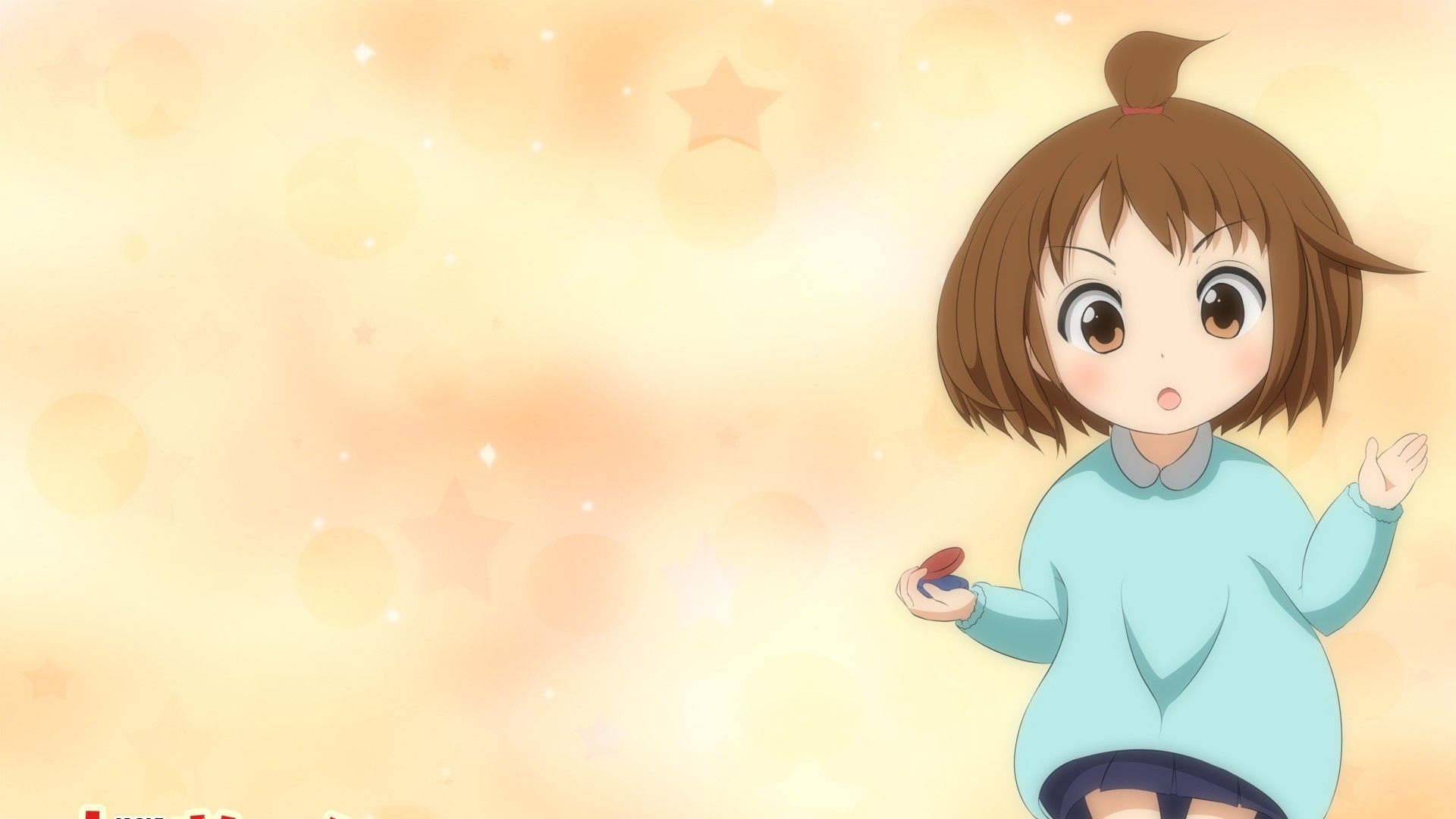 Wallpaper K On, Hirasawa Yui, Girl, Brunette, Cute Anime Xbox One